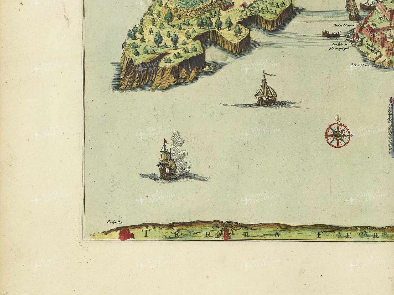 Map bottom left quadrant