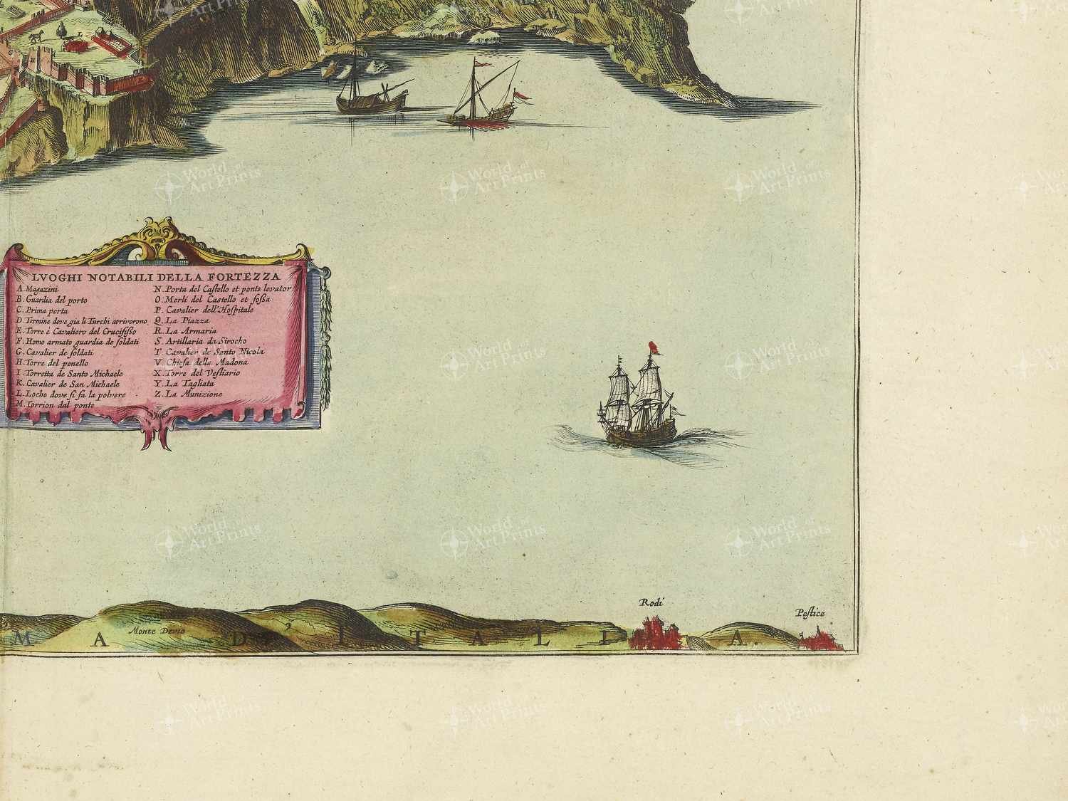 Map bottom right quadrant