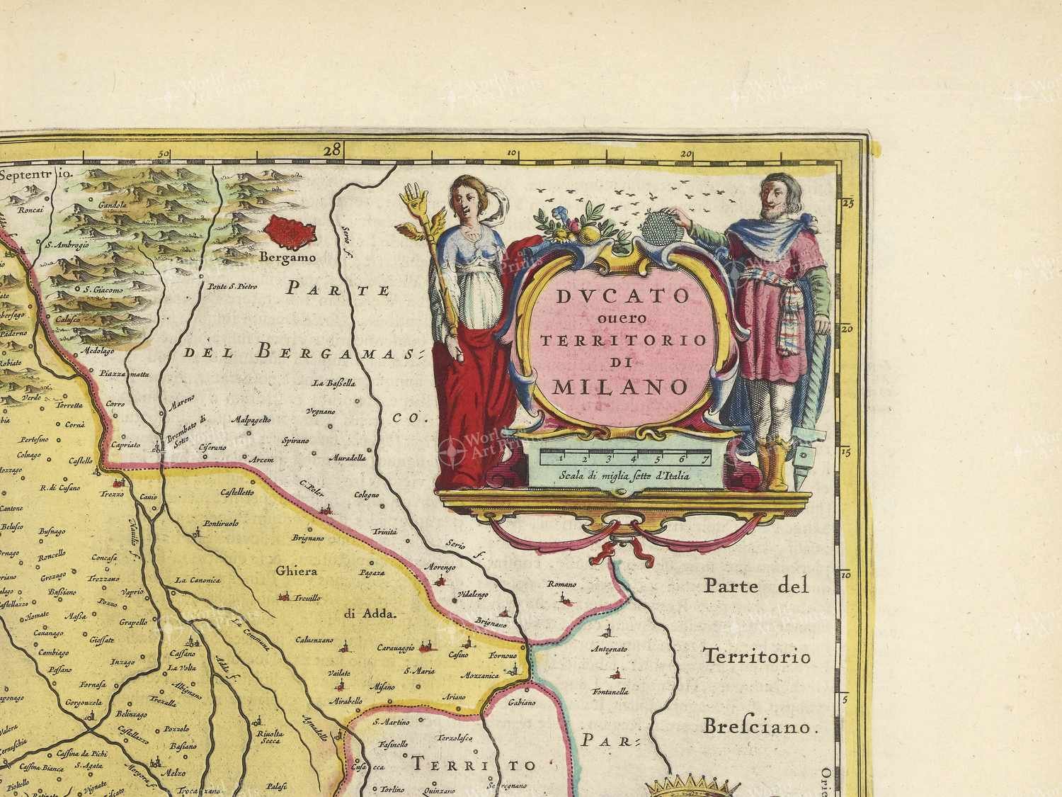 Map top right quadrant