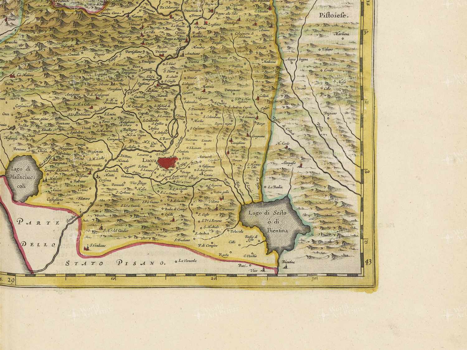 Map bottom right quadrant