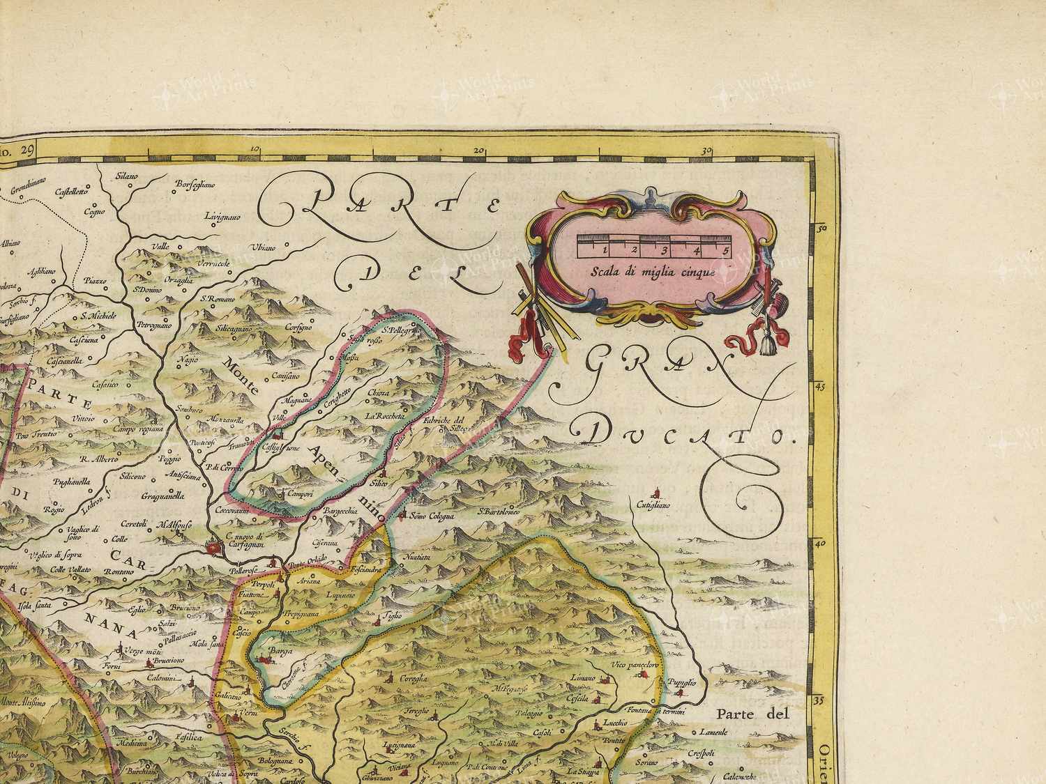 Map top right quadrant