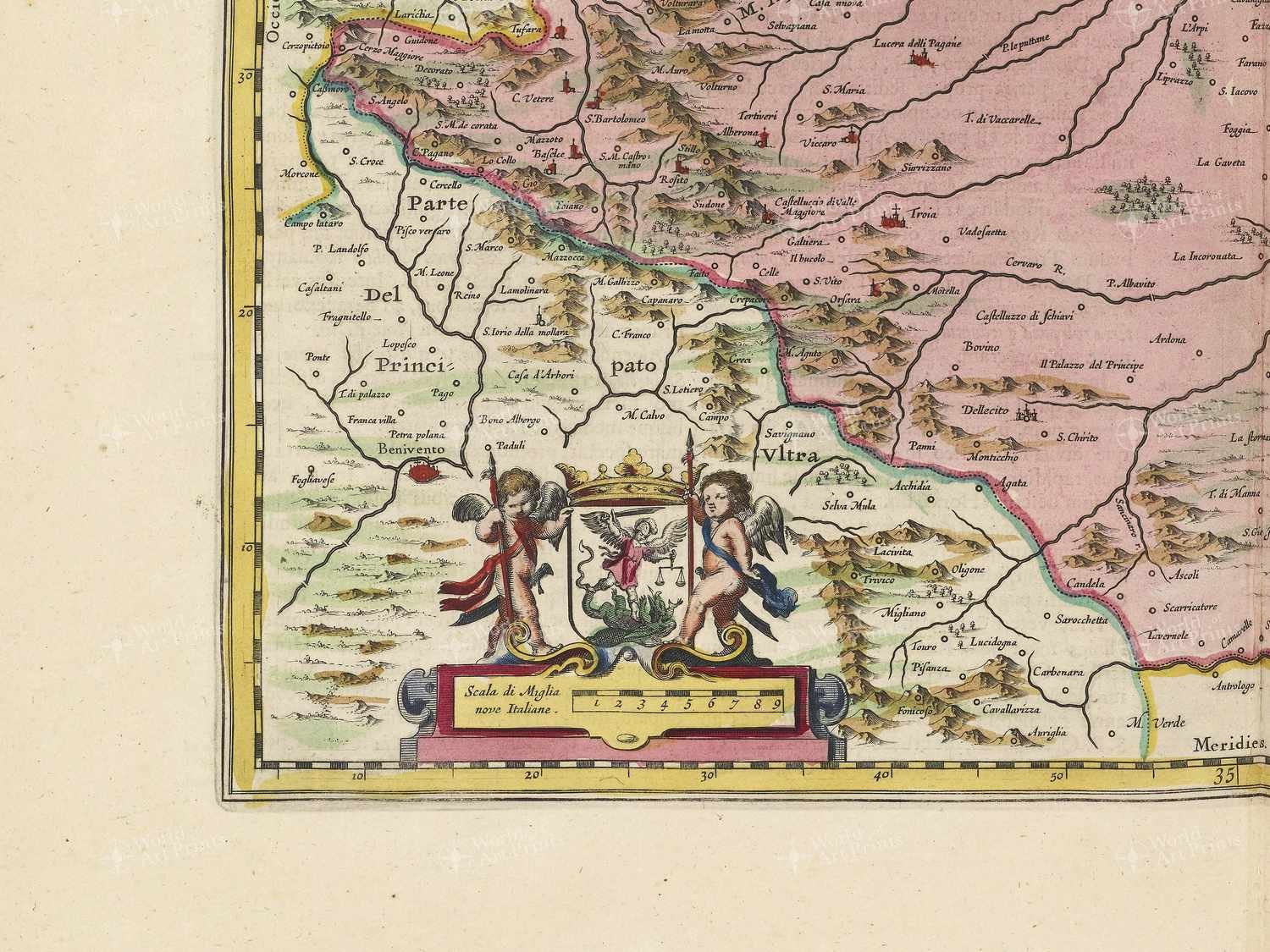 Map bottom left quadrant