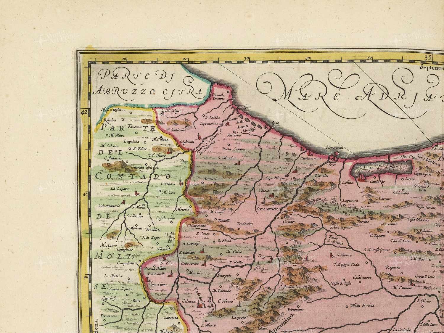 Map top left quadrant