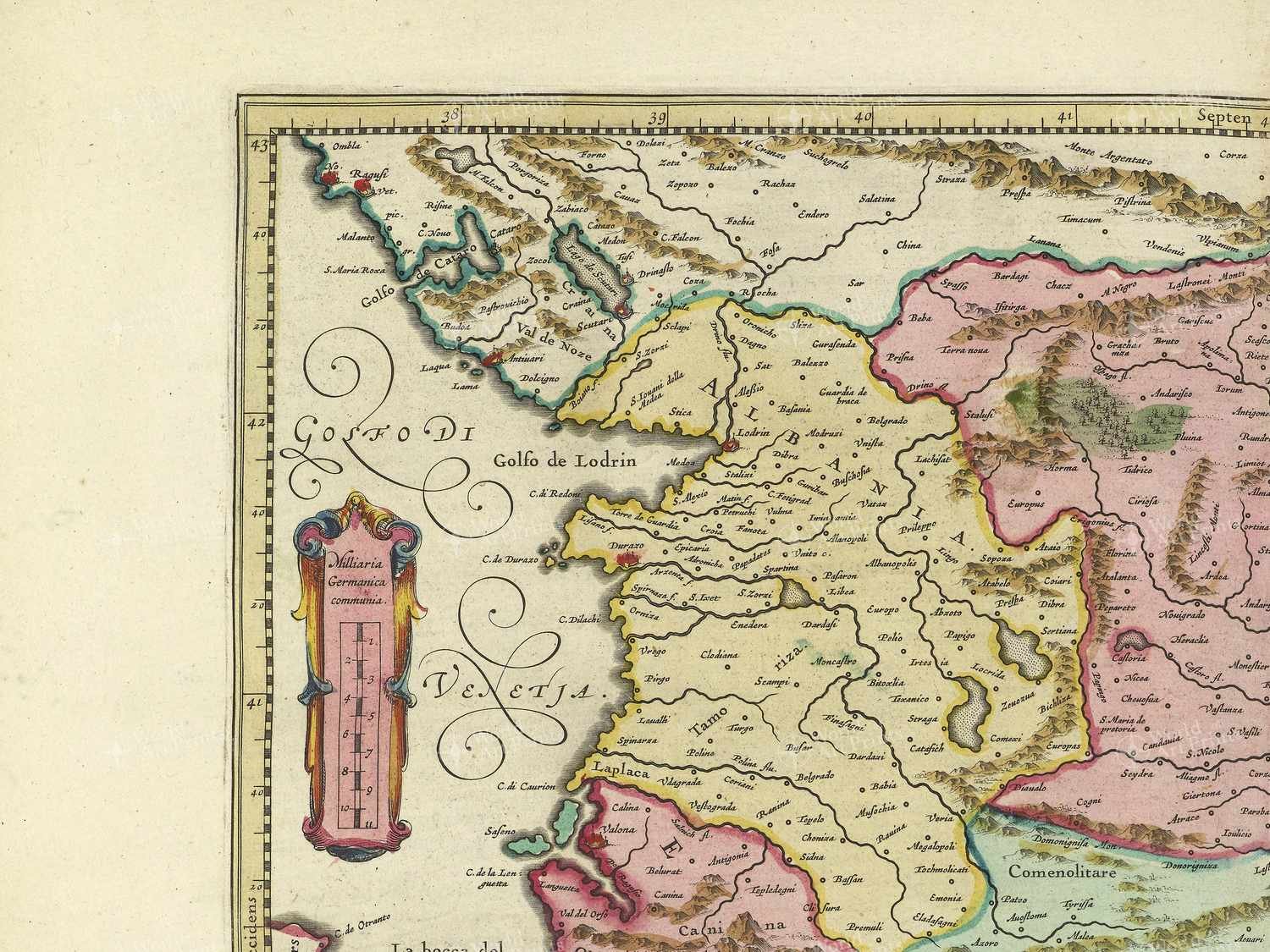 Map top left quadrant