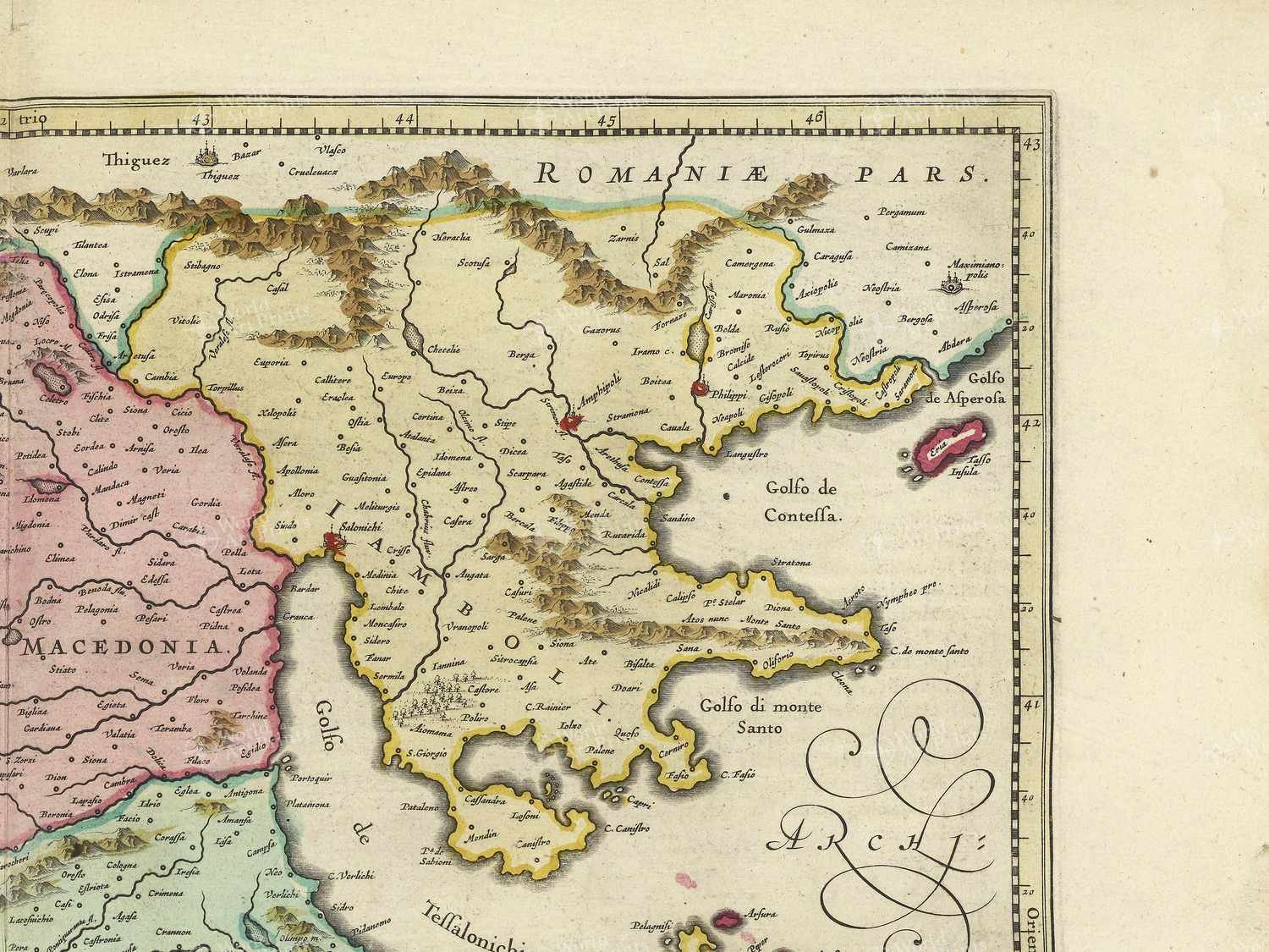Map top right quadrant