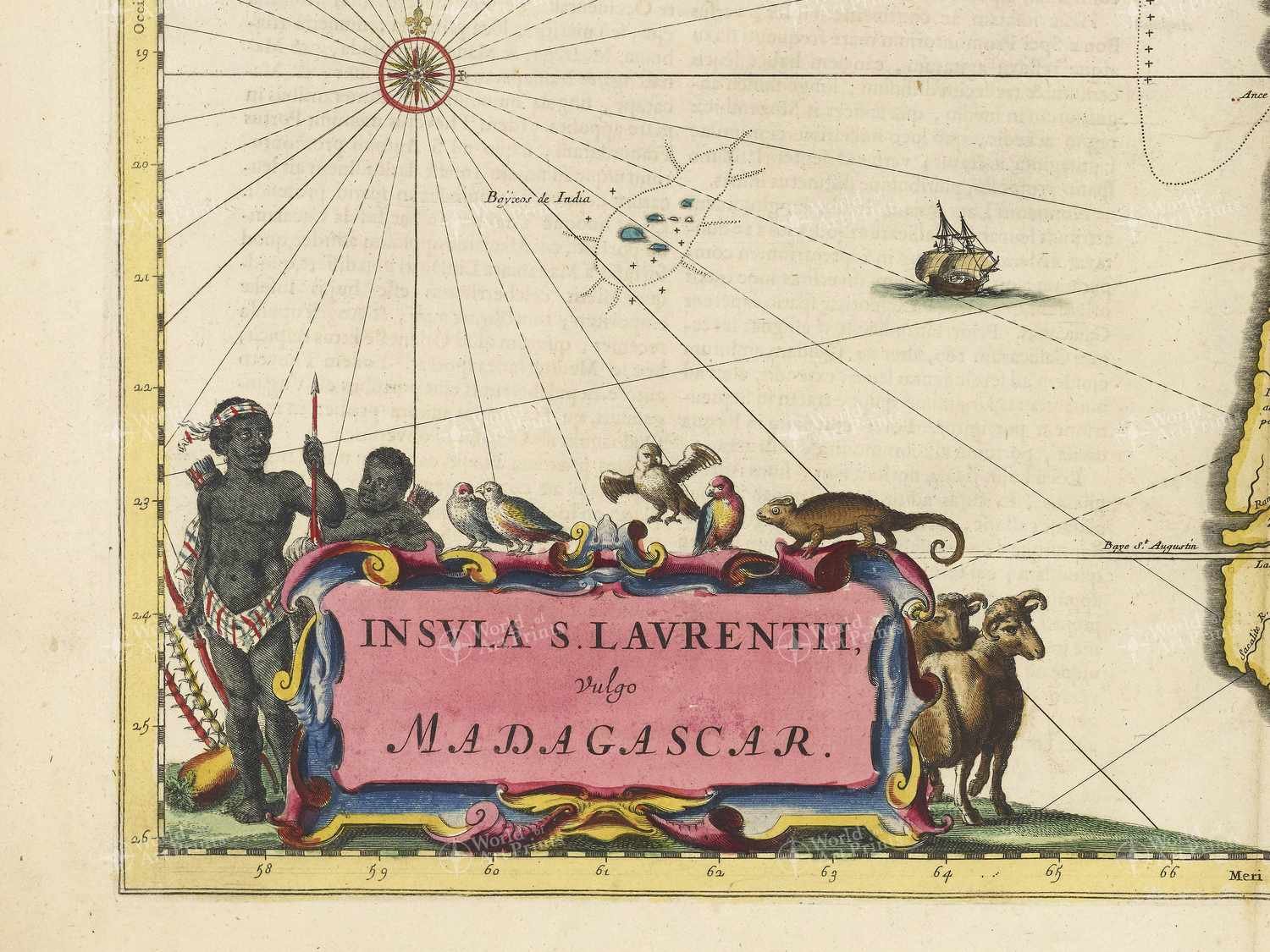 Map bottom left quadrant