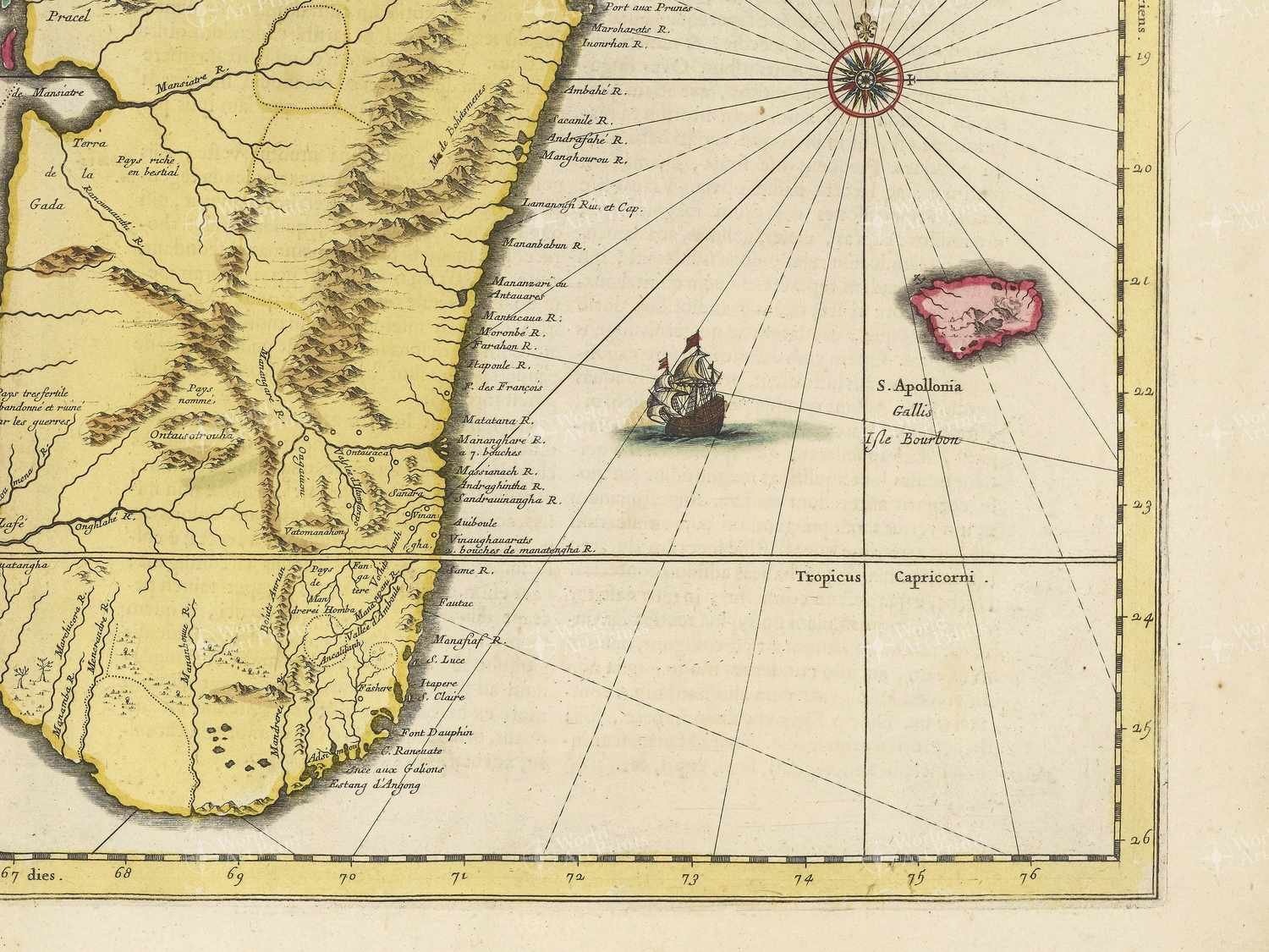 Map bottom right quadrant