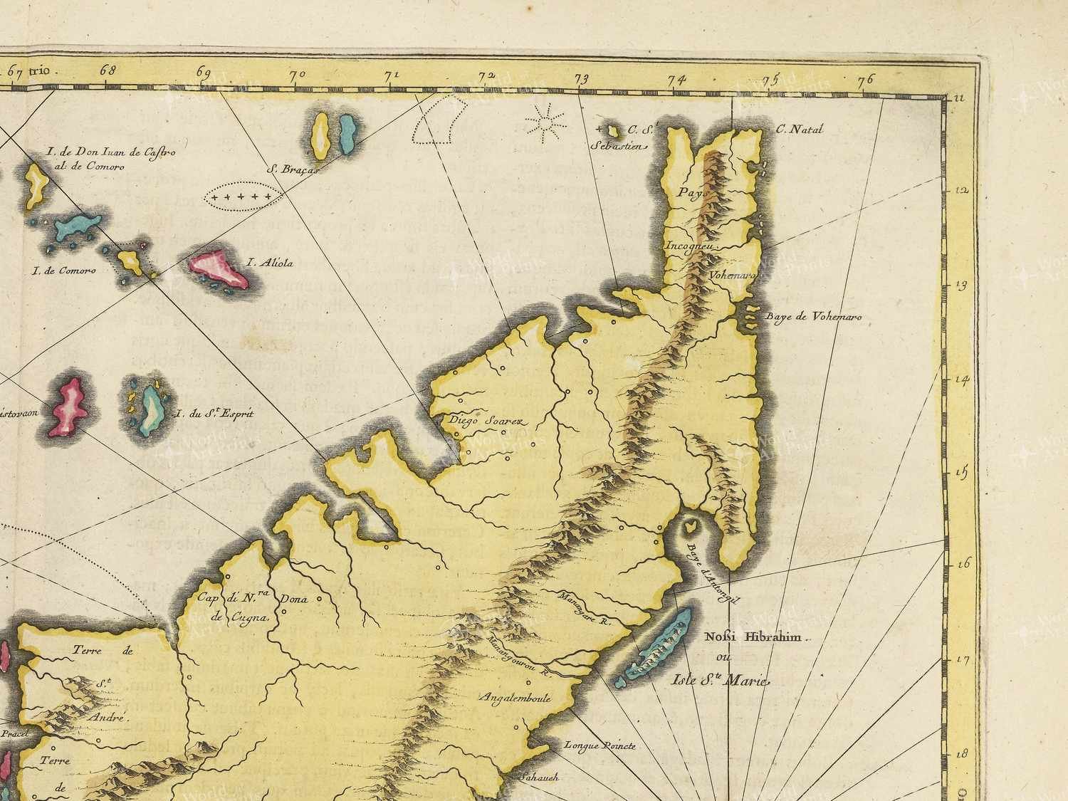 Map top right quadrant