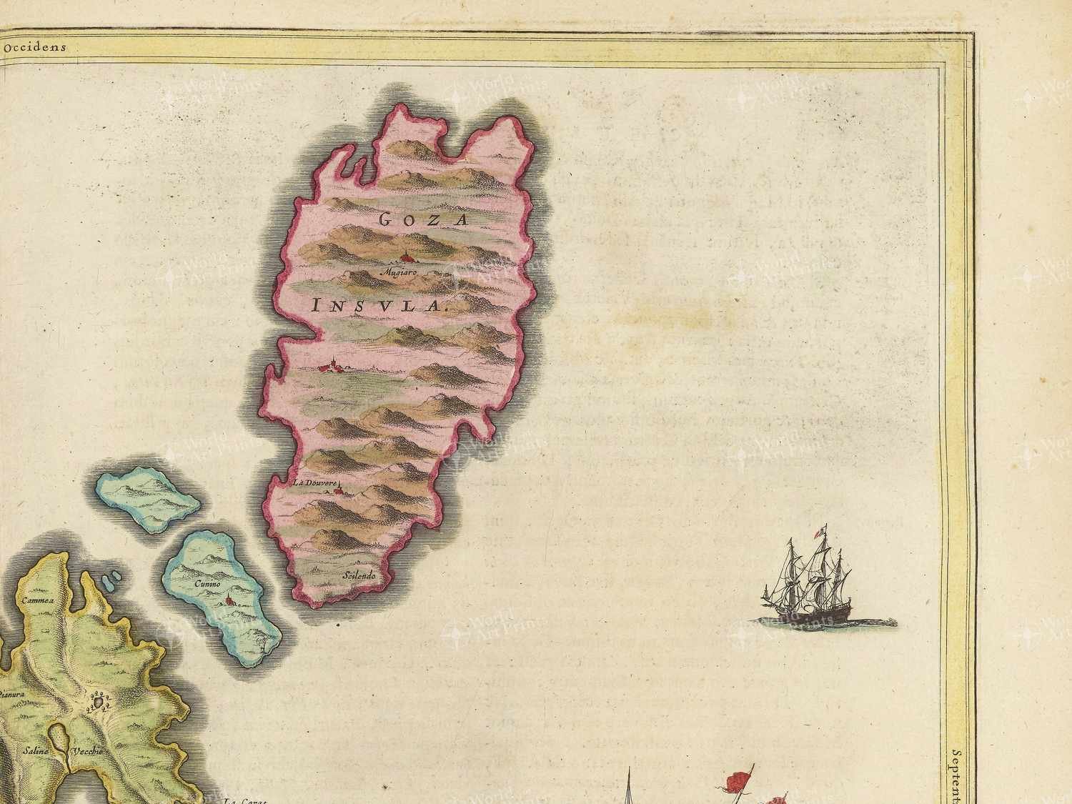 Map top right quadrant