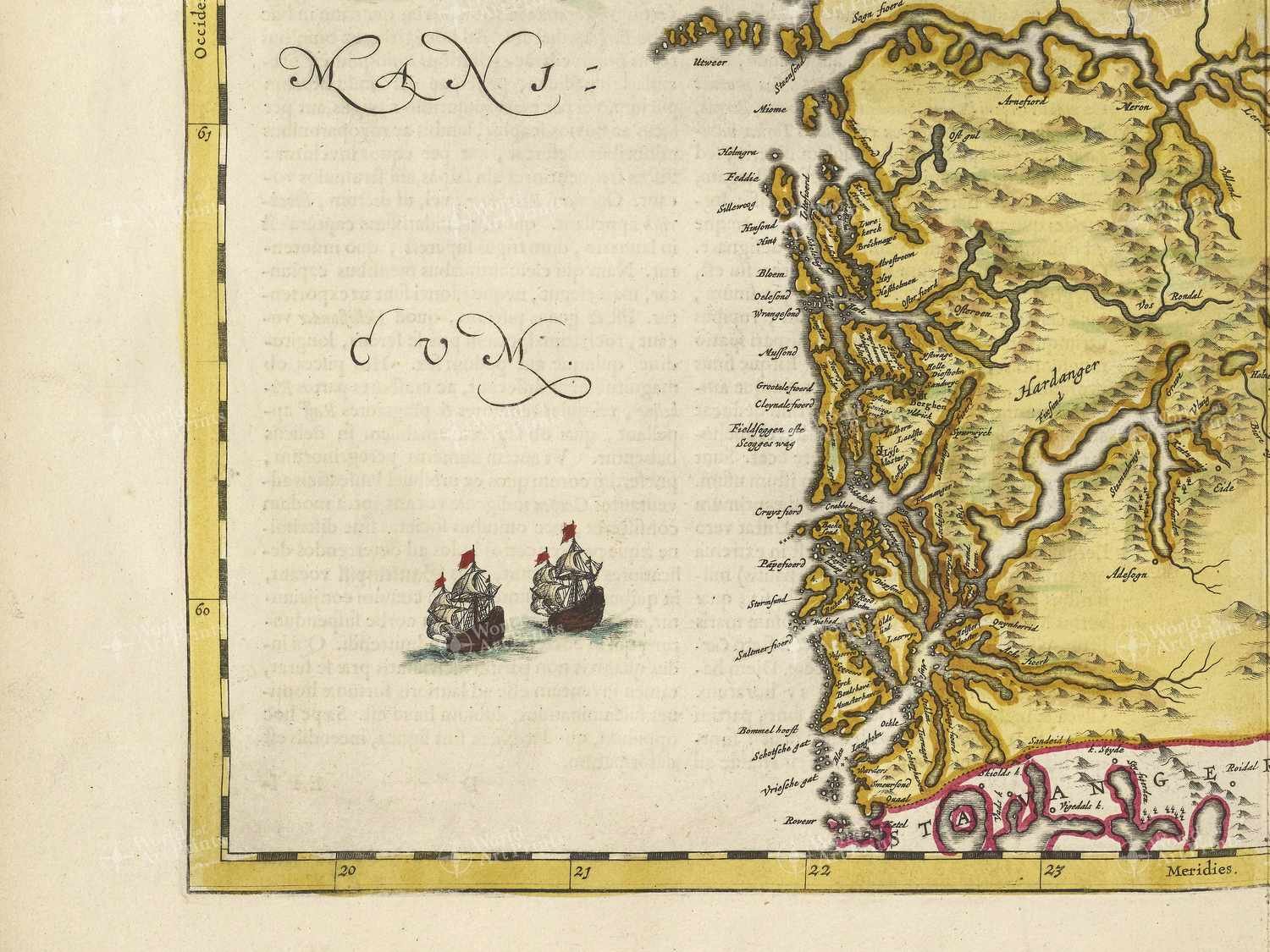 Map bottom left quadrant