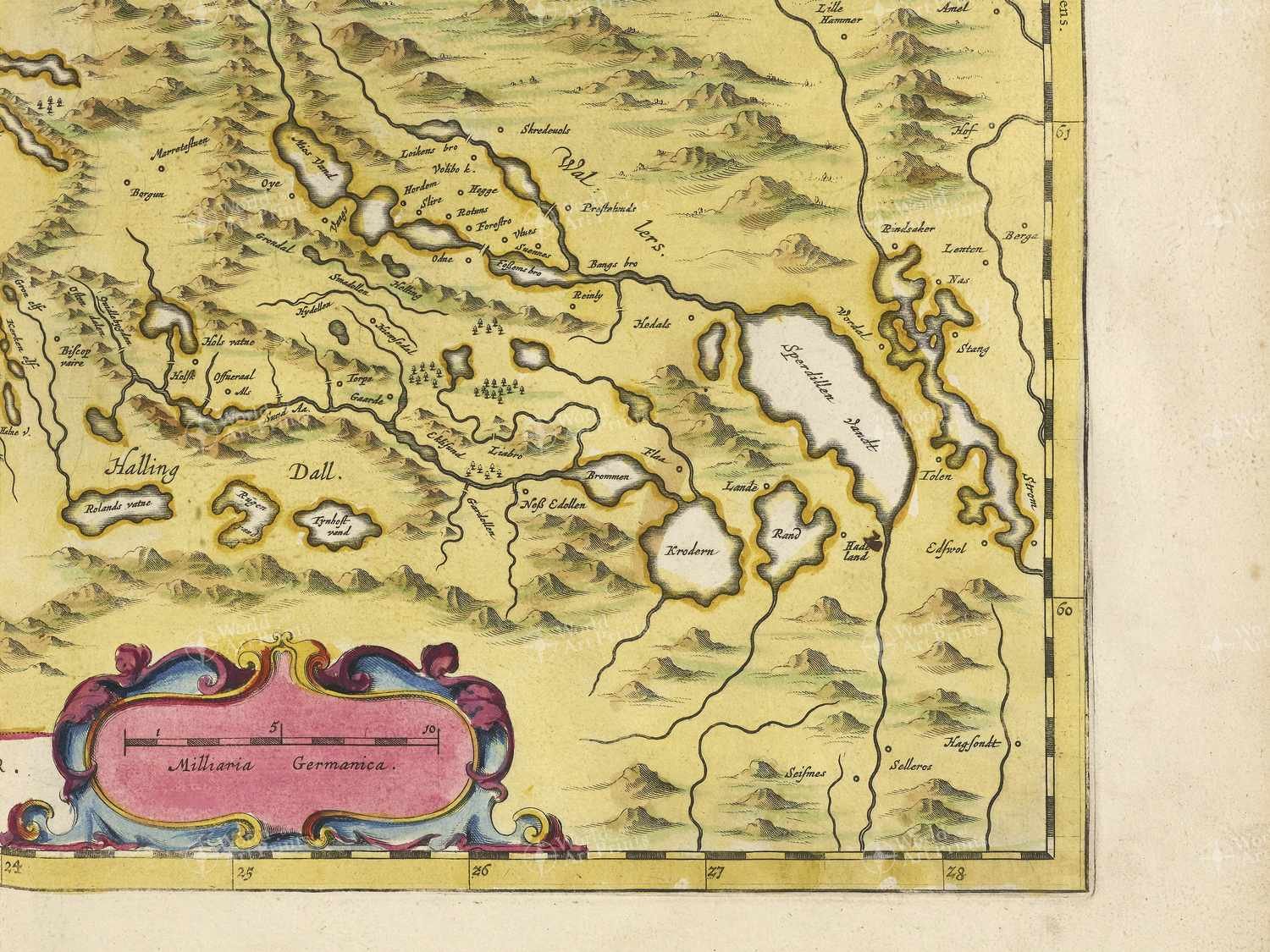 Map bottom right quadrant