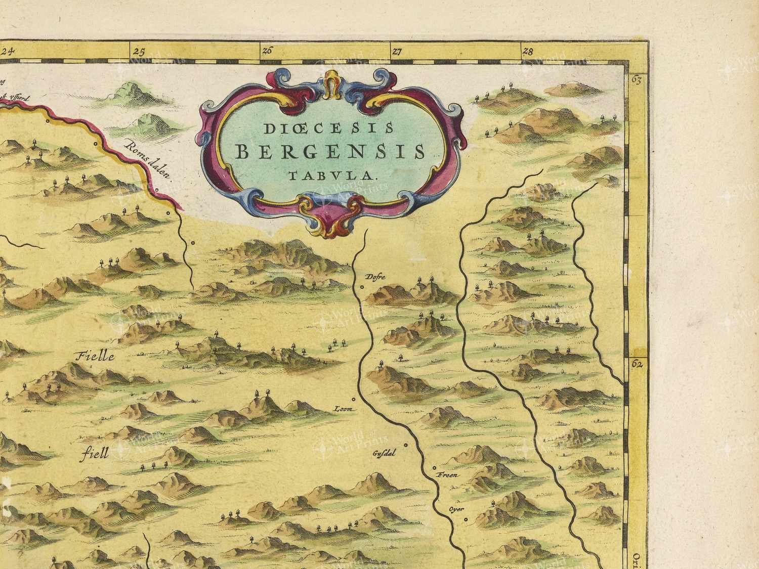 Map top right quadrant