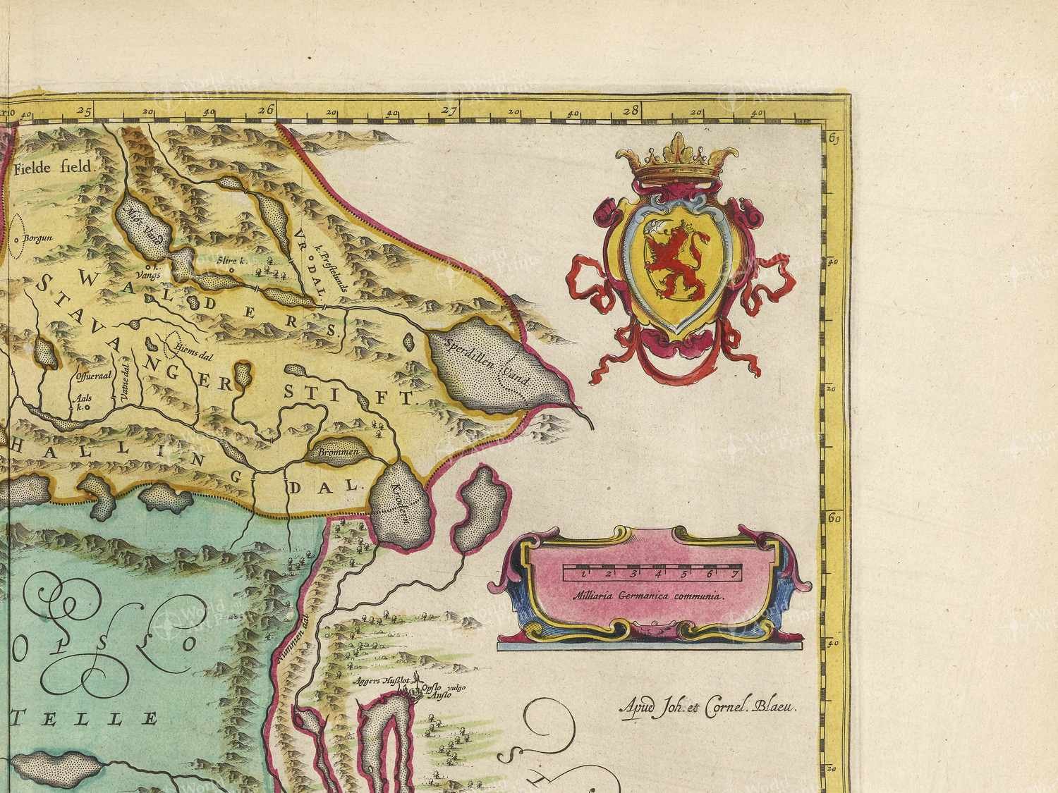 Map top right quadrant