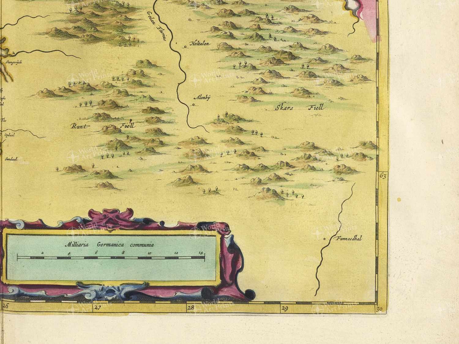 Map bottom right quadrant
