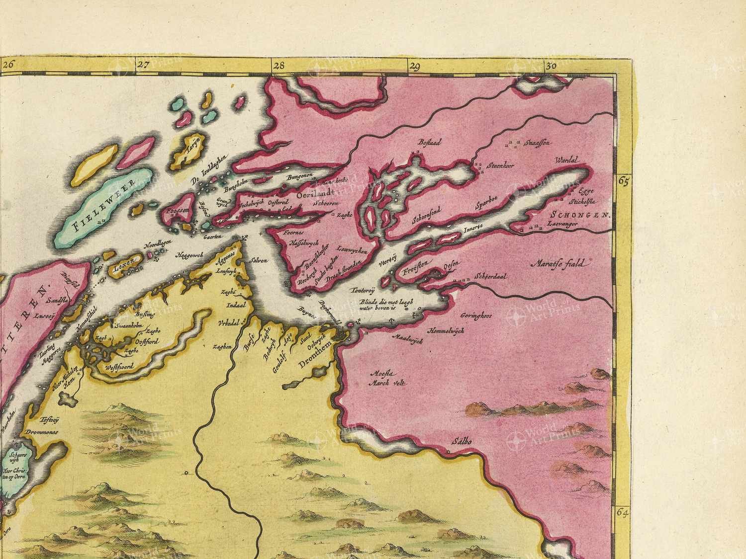 Map top right quadrant