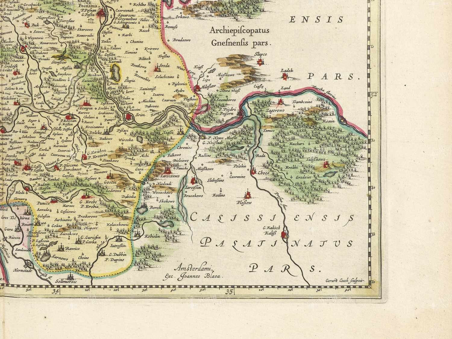 Map bottom right quadrant