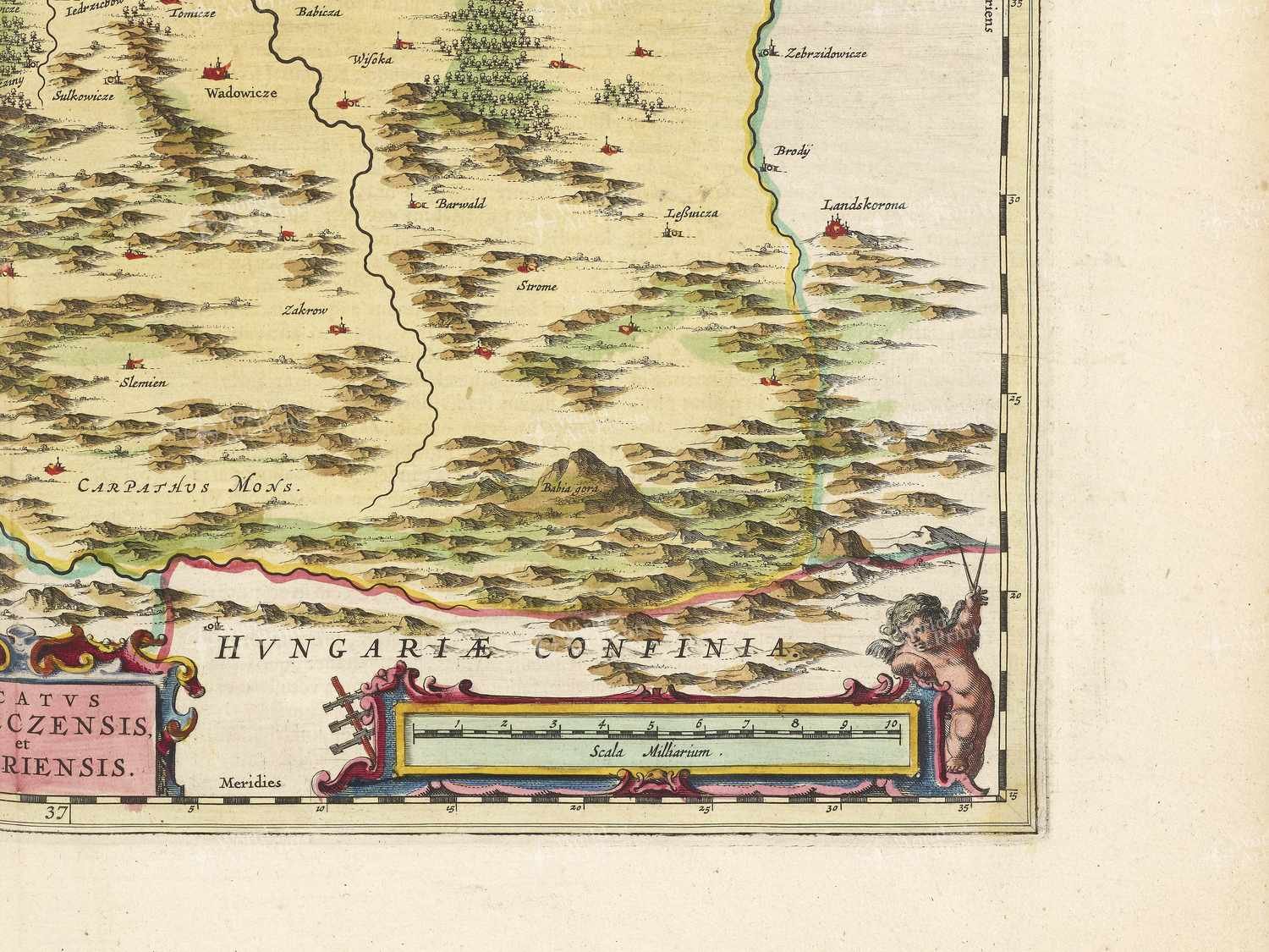 Map bottom right quadrant