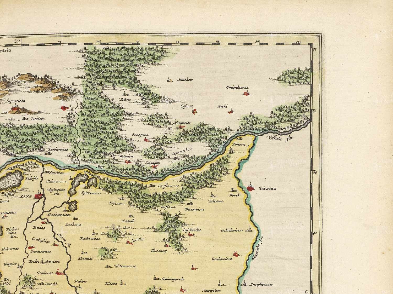 Map top right quadrant