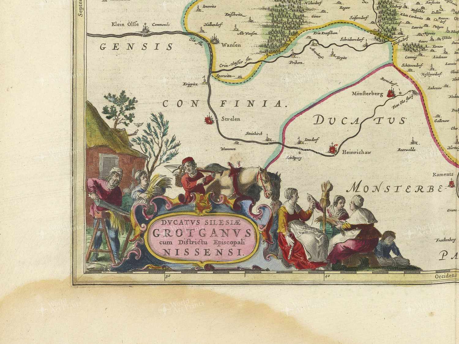 Map bottom left quadrant