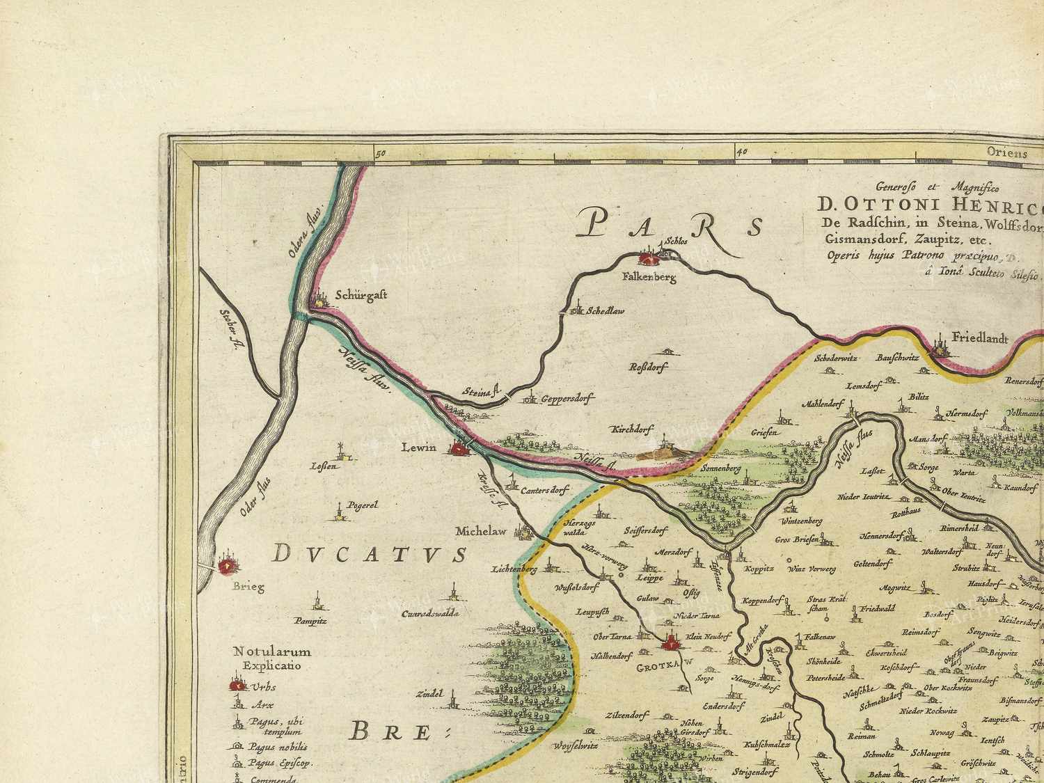 Map top left quadrant