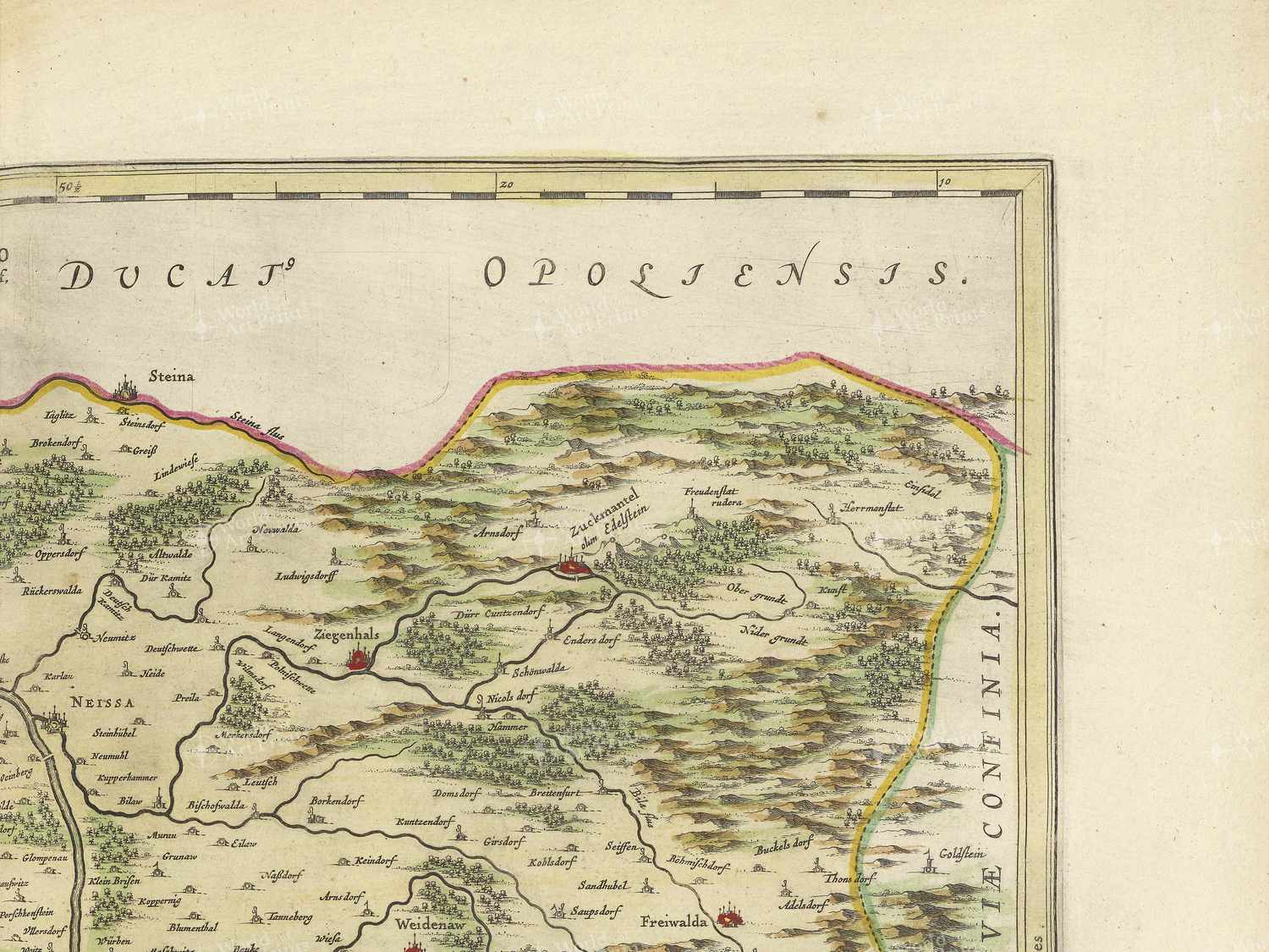 Map top right quadrant