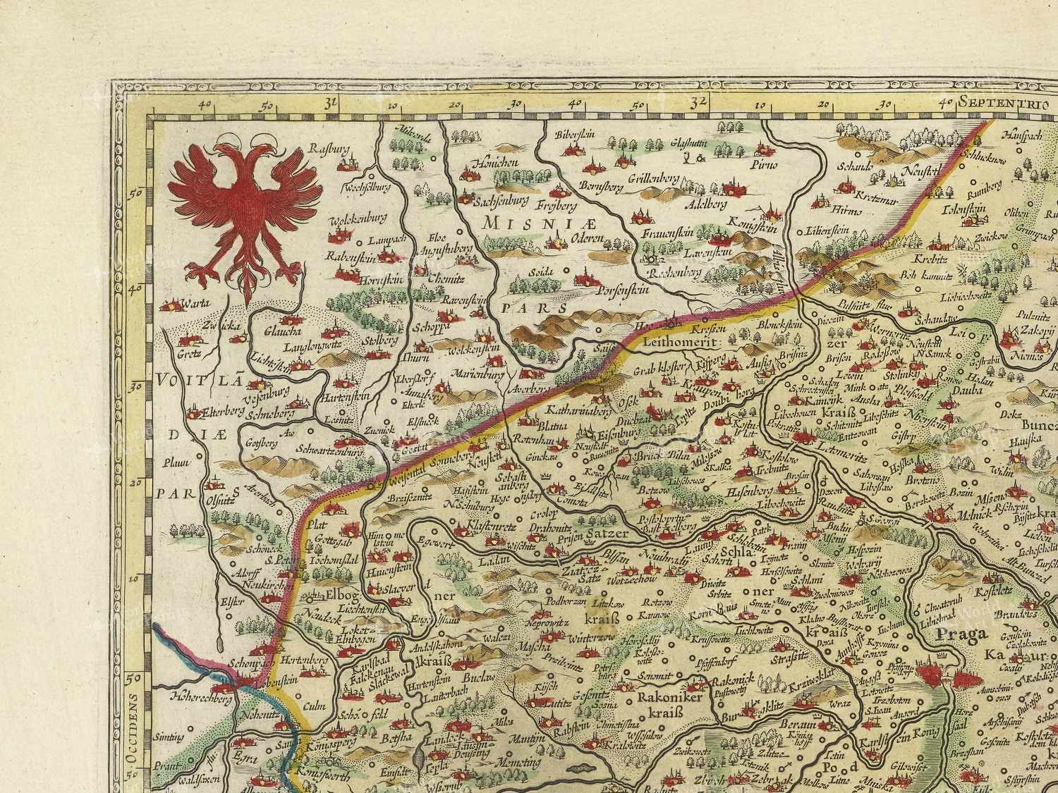 Map top left quadrant