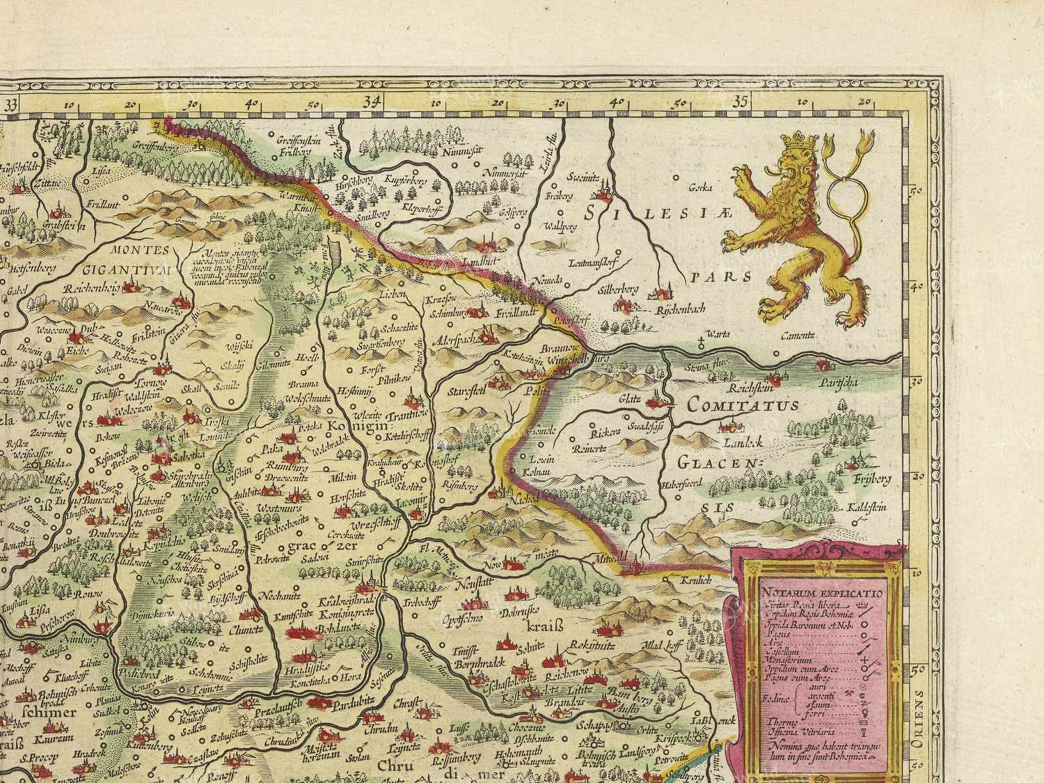 Map top right quadrant