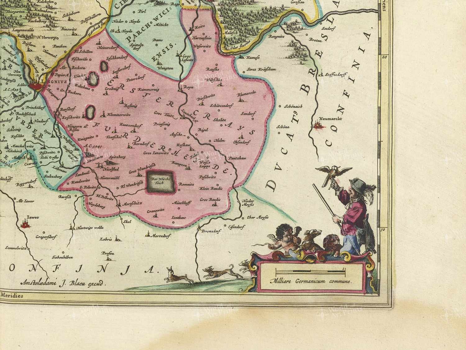 Map bottom right quadrant