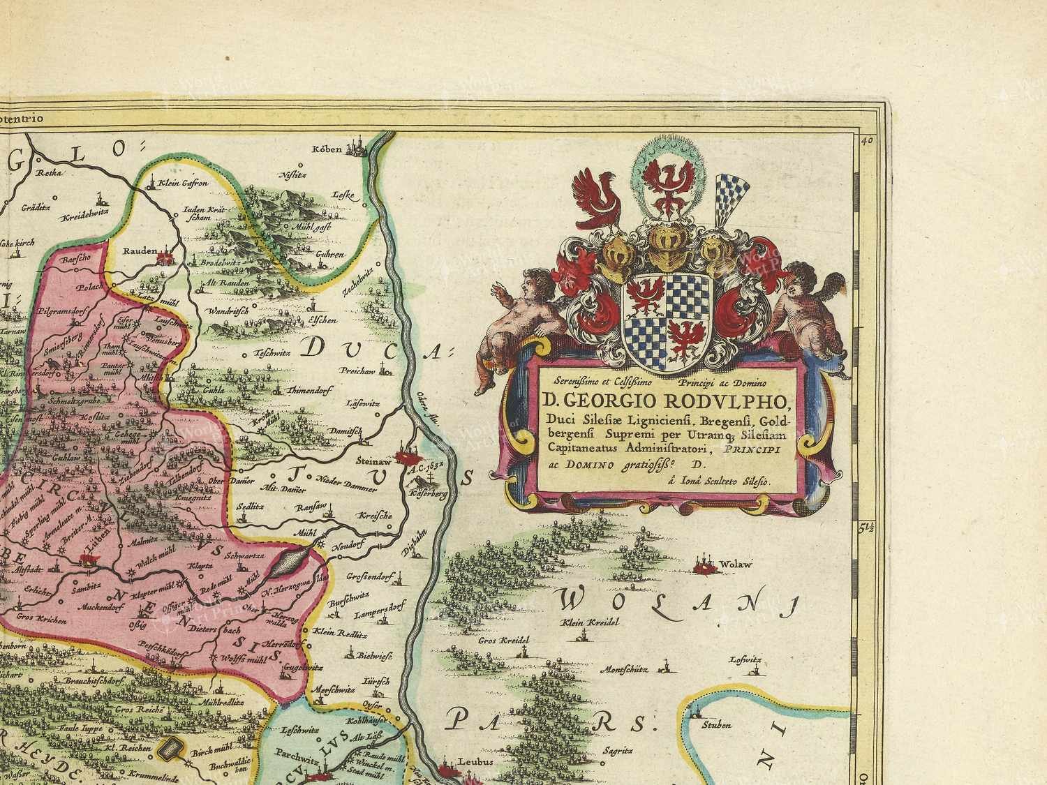 Map top right quadrant