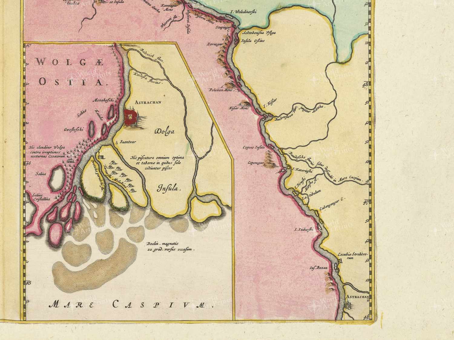 Map bottom right quadrant