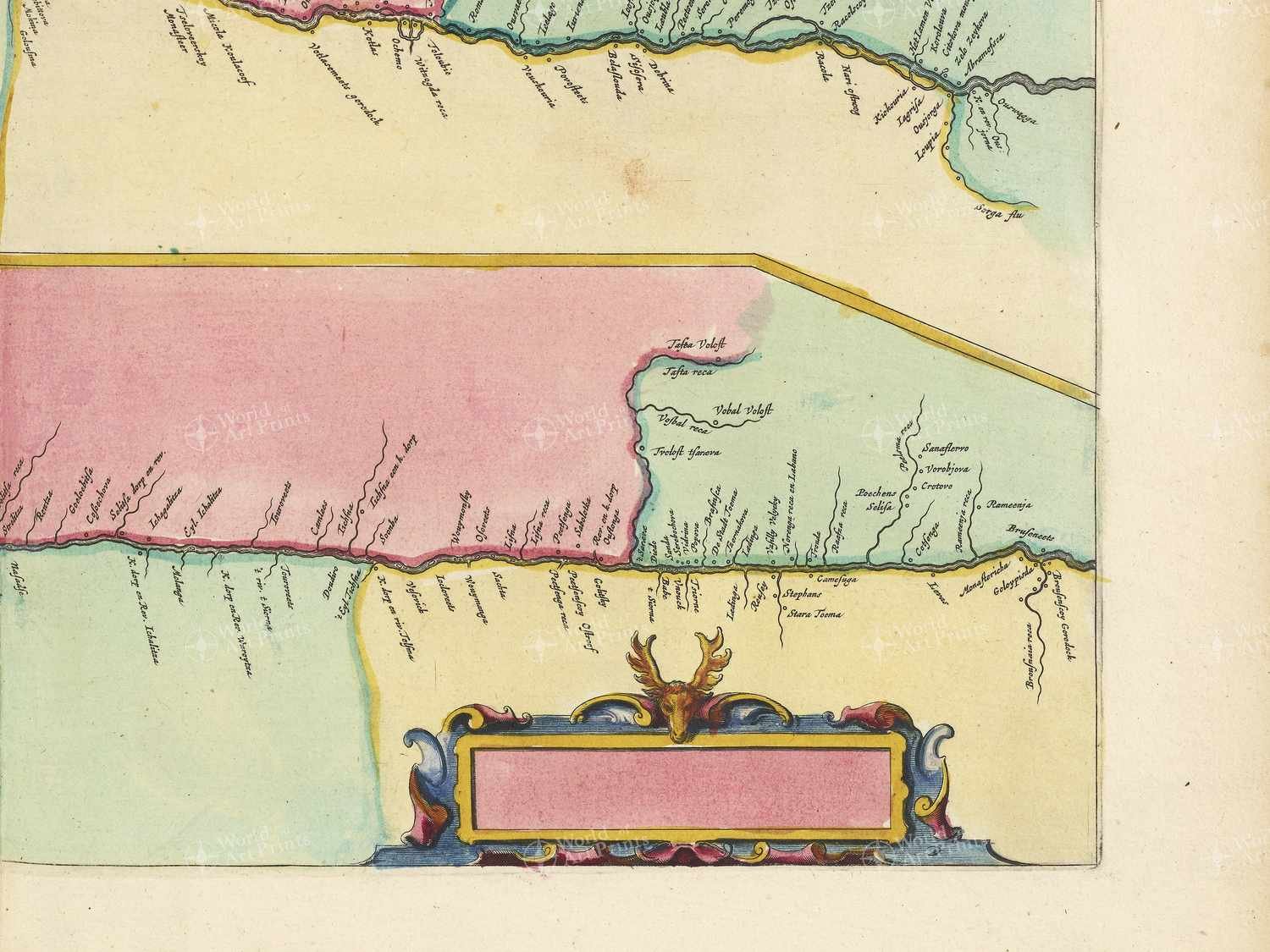 Map bottom right quadrant