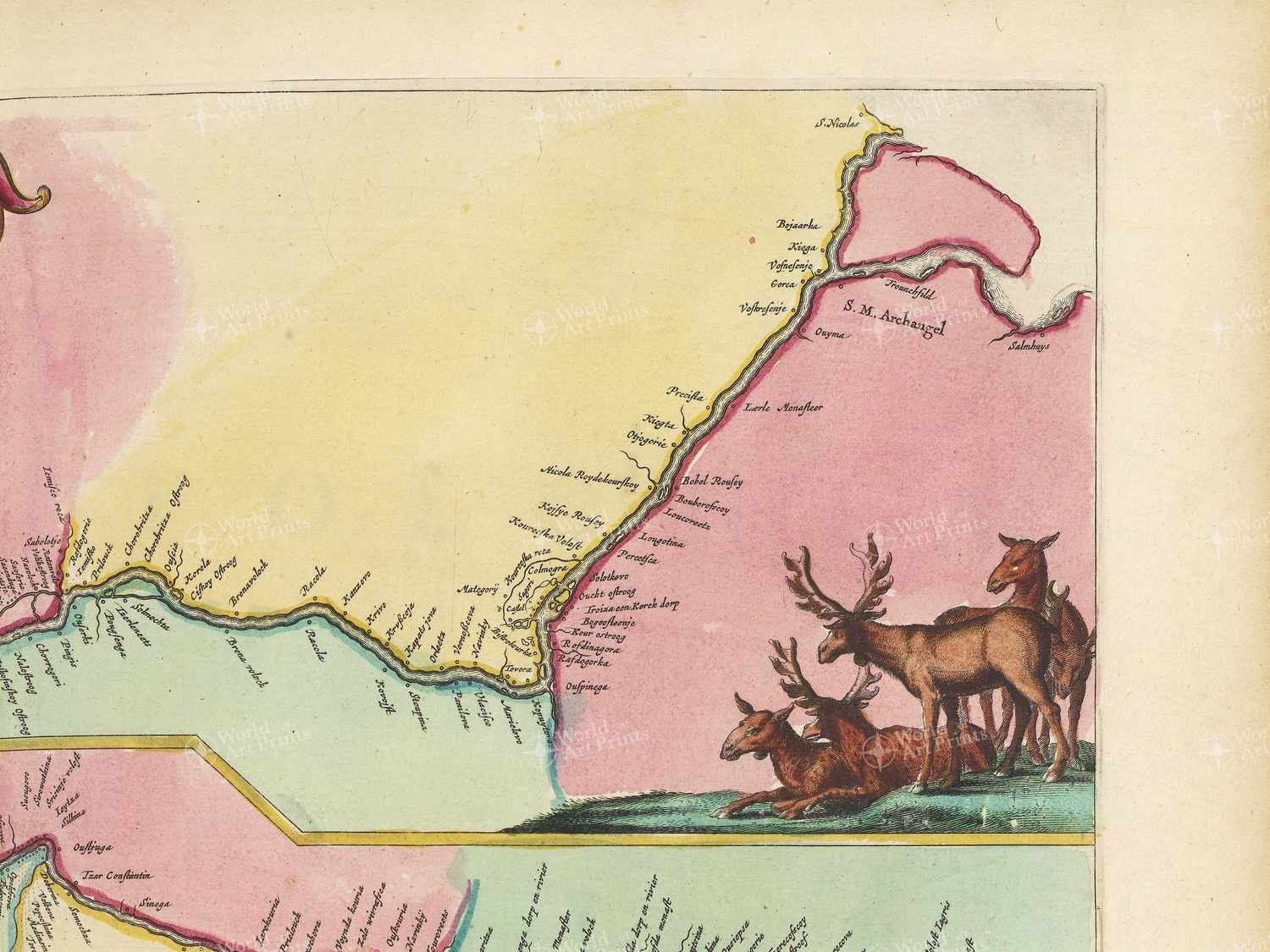 Map top right quadrant