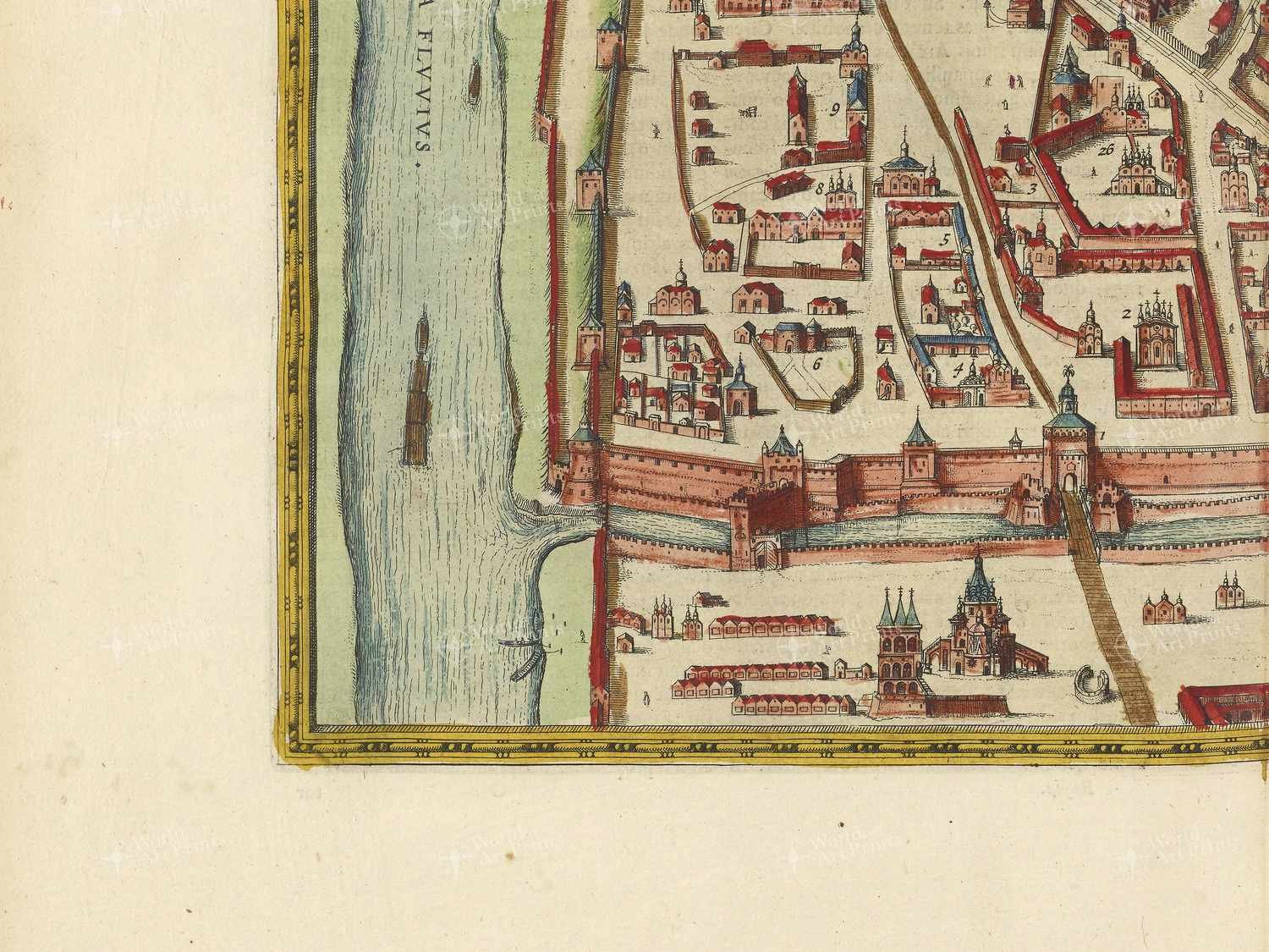 Map bottom left quadrant