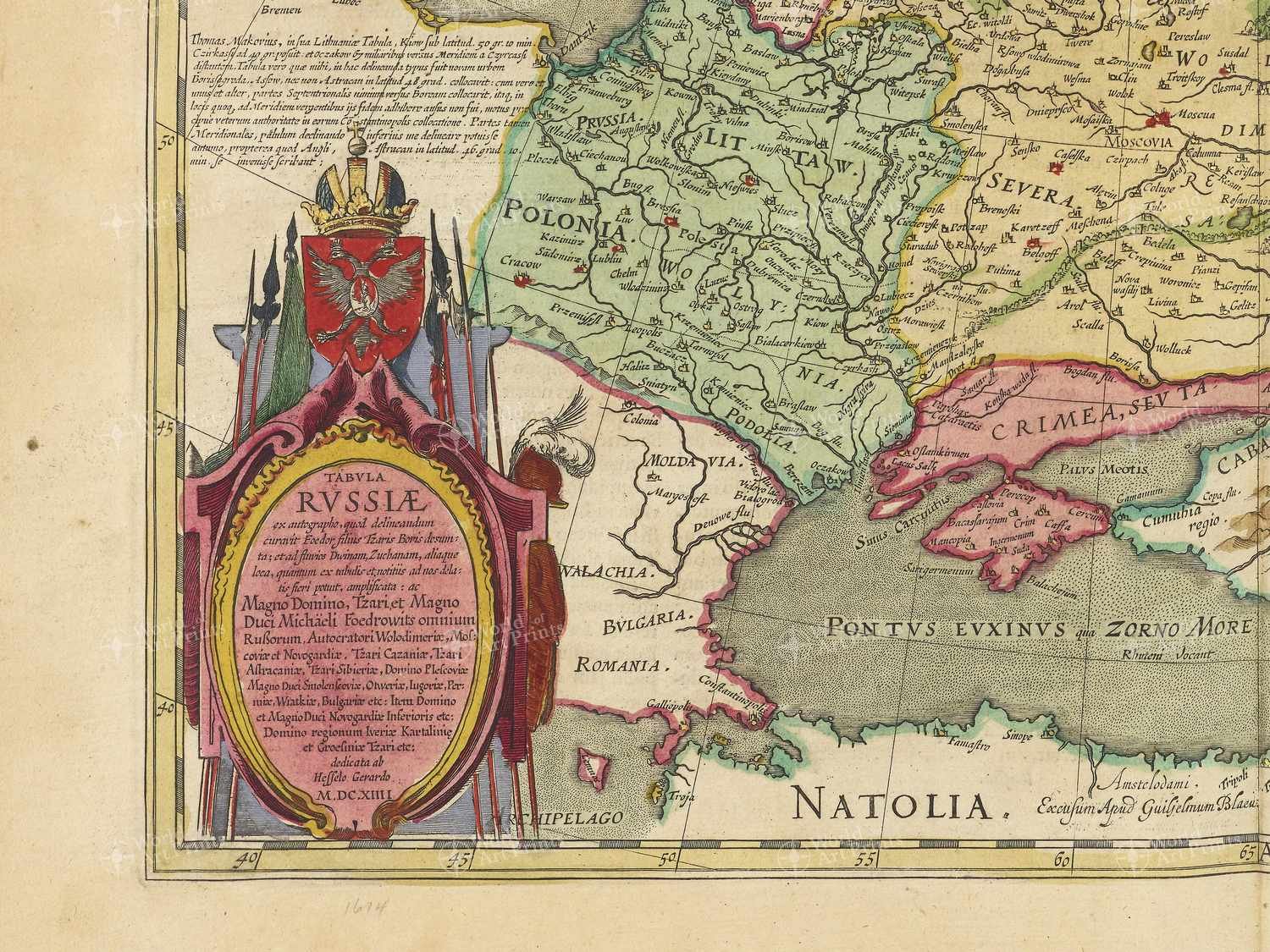 Map bottom left quadrant