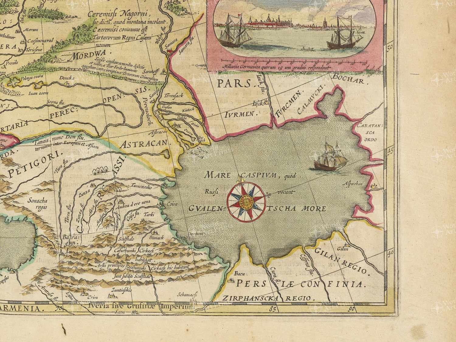 Map bottom right quadrant