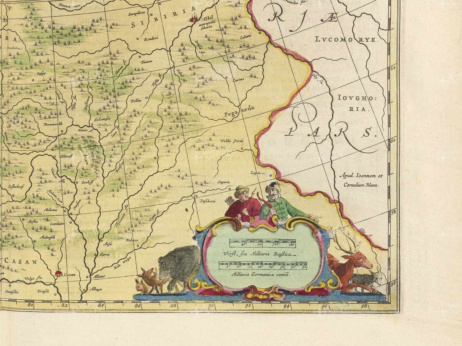 Map bottom right quadrant