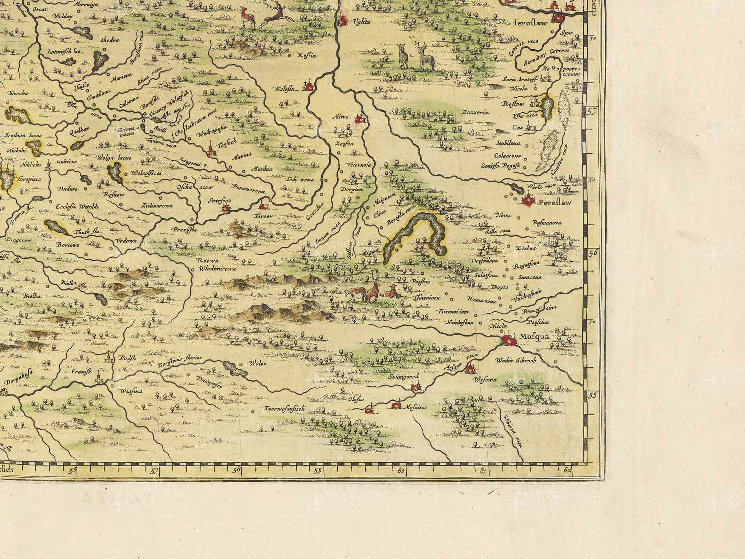 Map bottom right quadrant