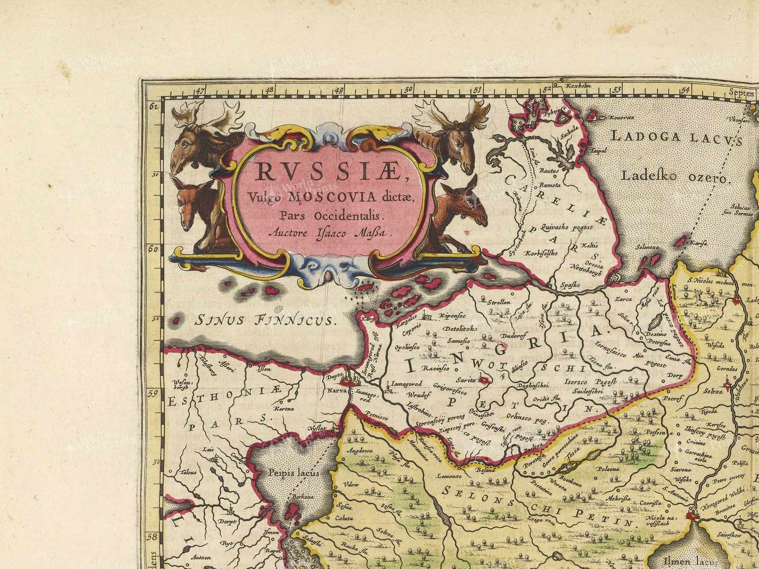Map top left quadrant