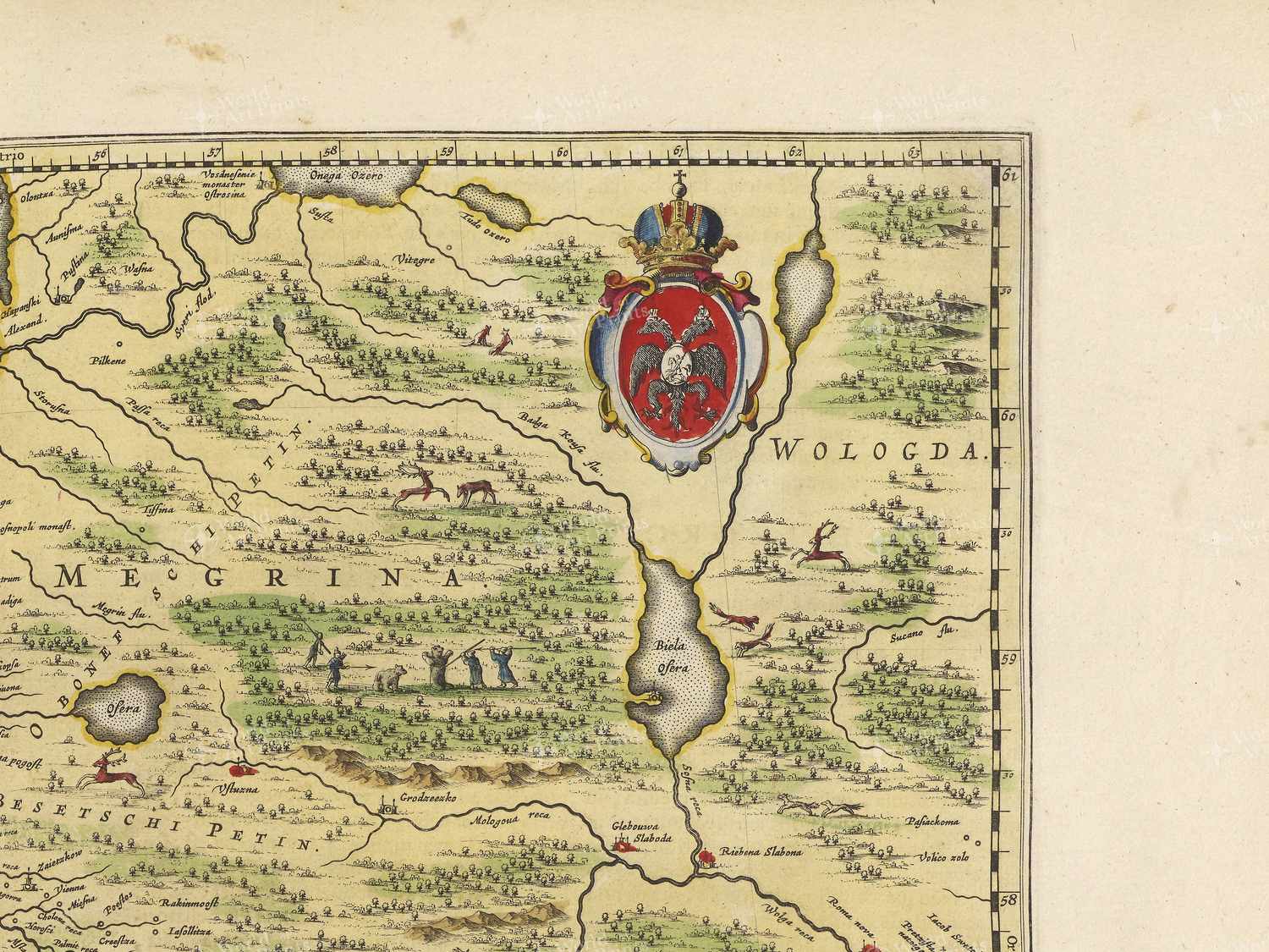 Map top right quadrant