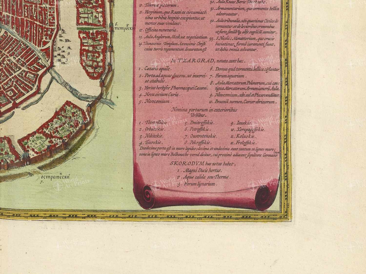 Map bottom right quadrant