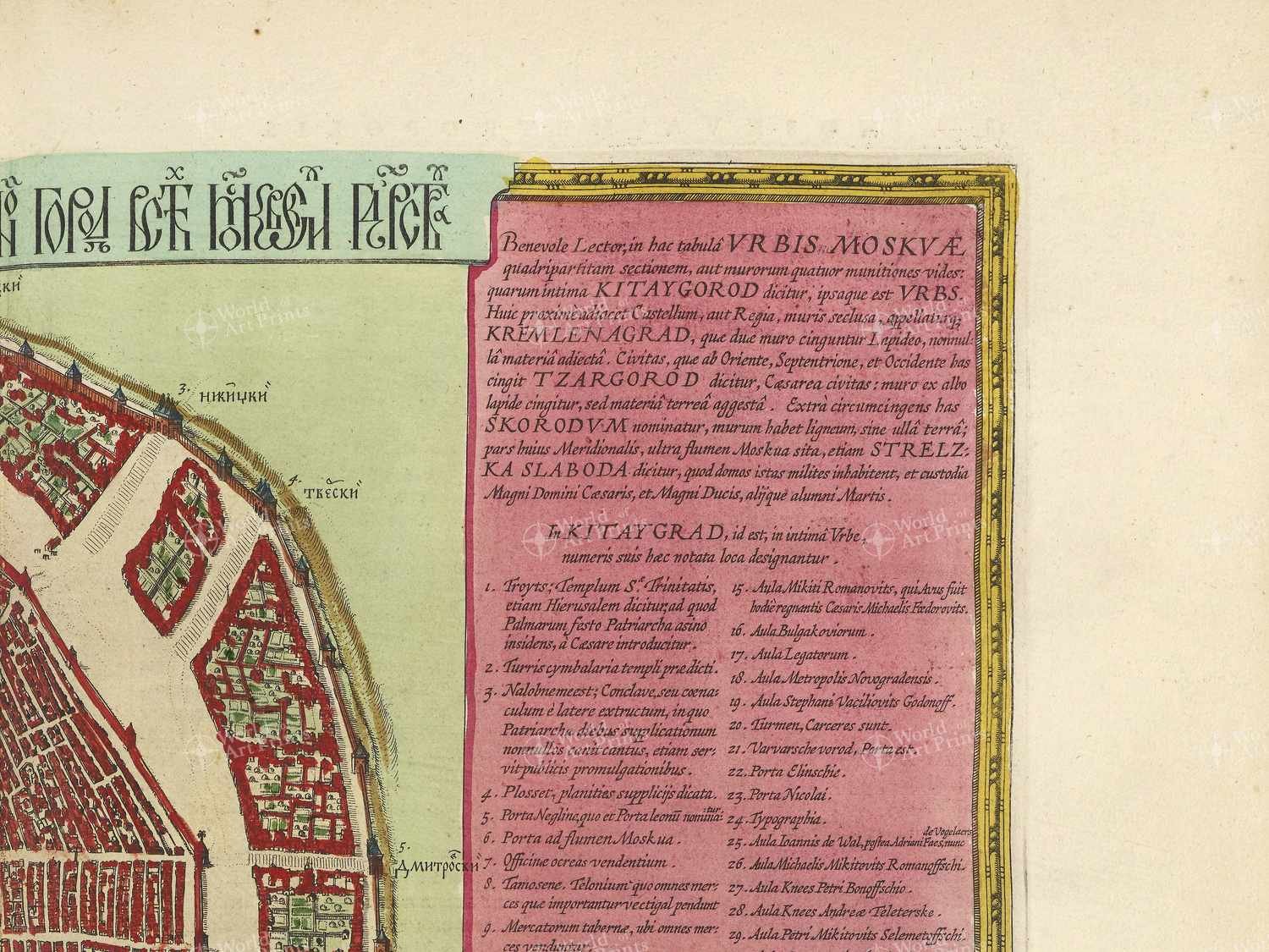 Map top right quadrant