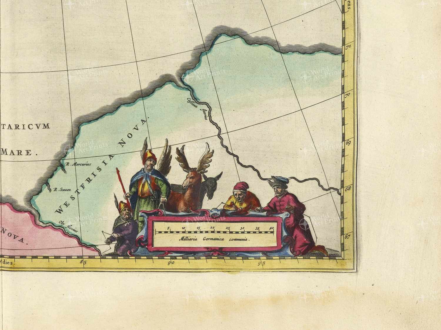 Map bottom right quadrant