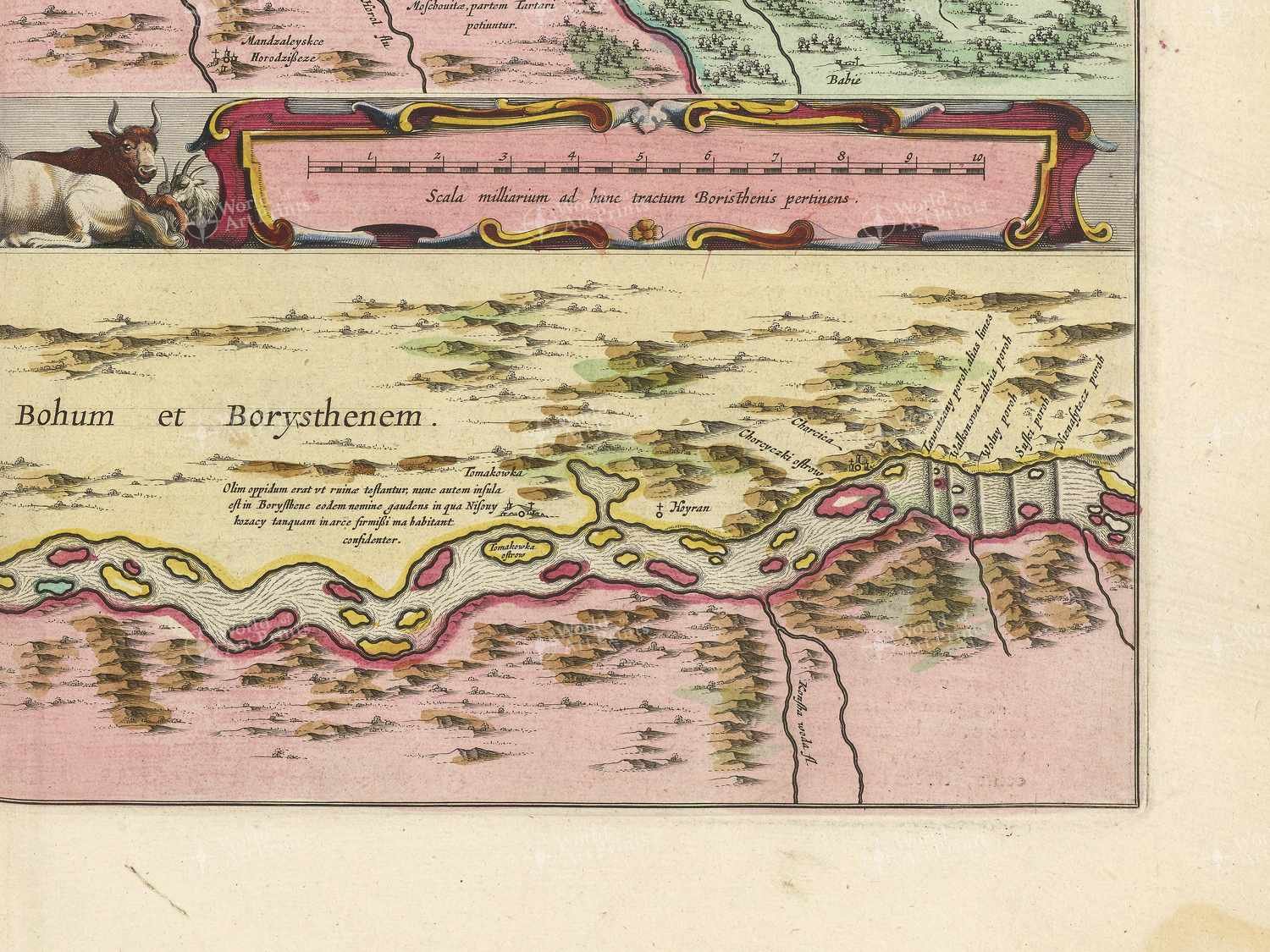 Map bottom right quadrant