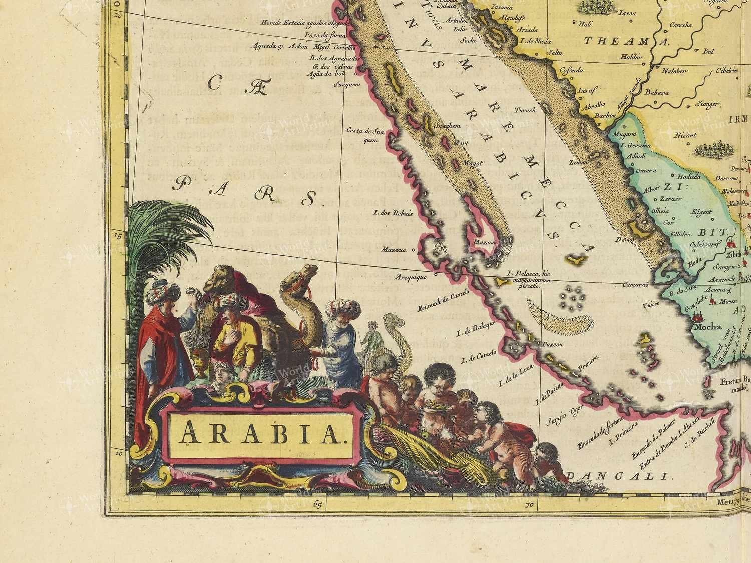 Map bottom left quadrant