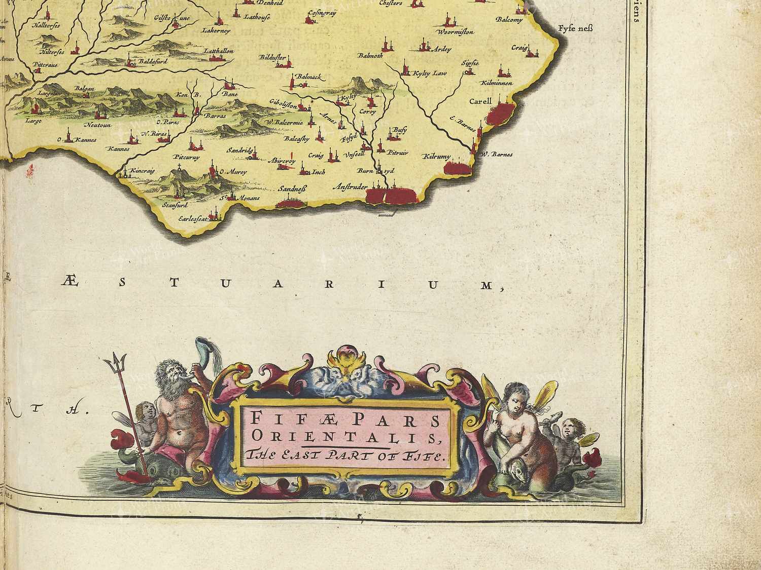 Map bottom right quadrant
