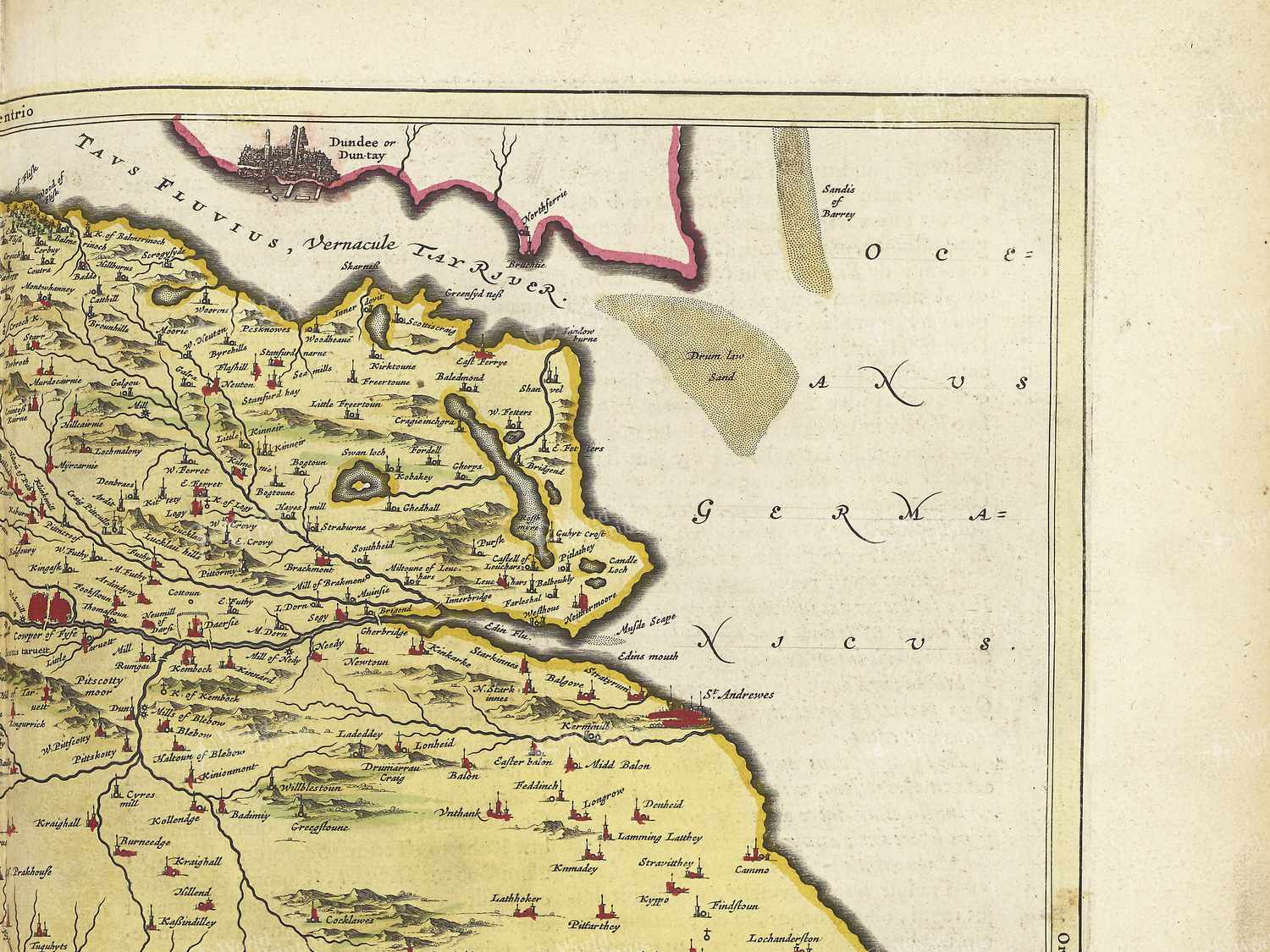 Map top right quadrant