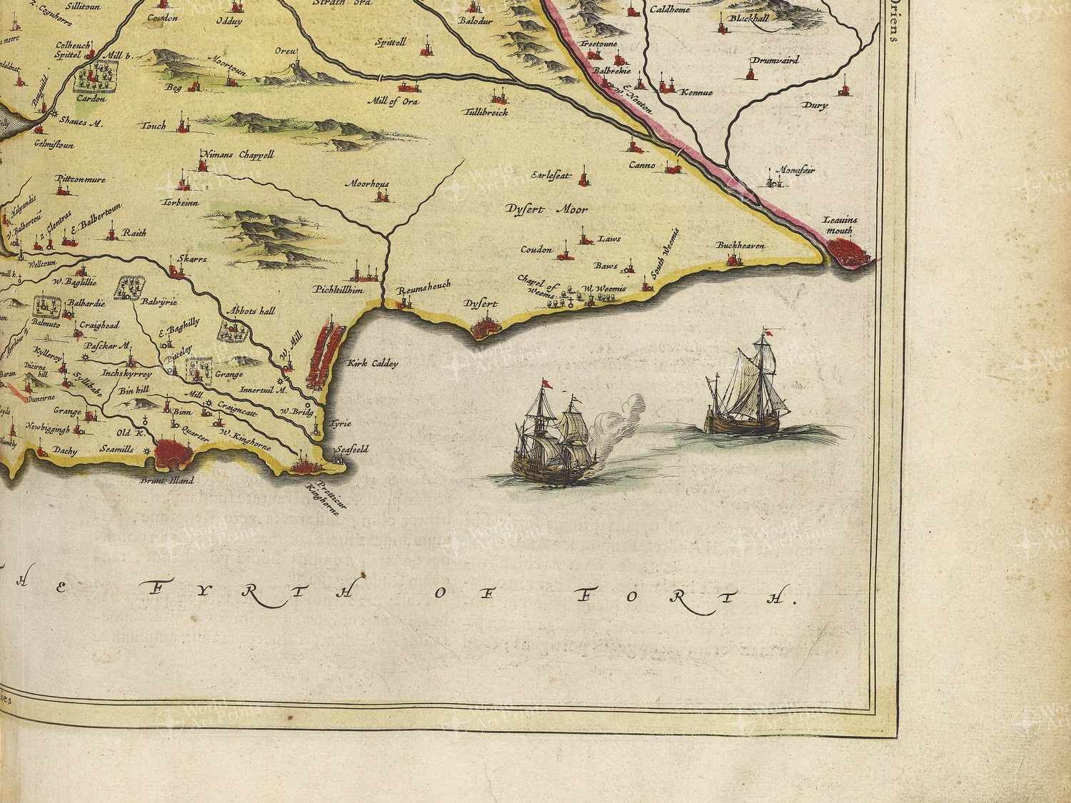 Map bottom right quadrant