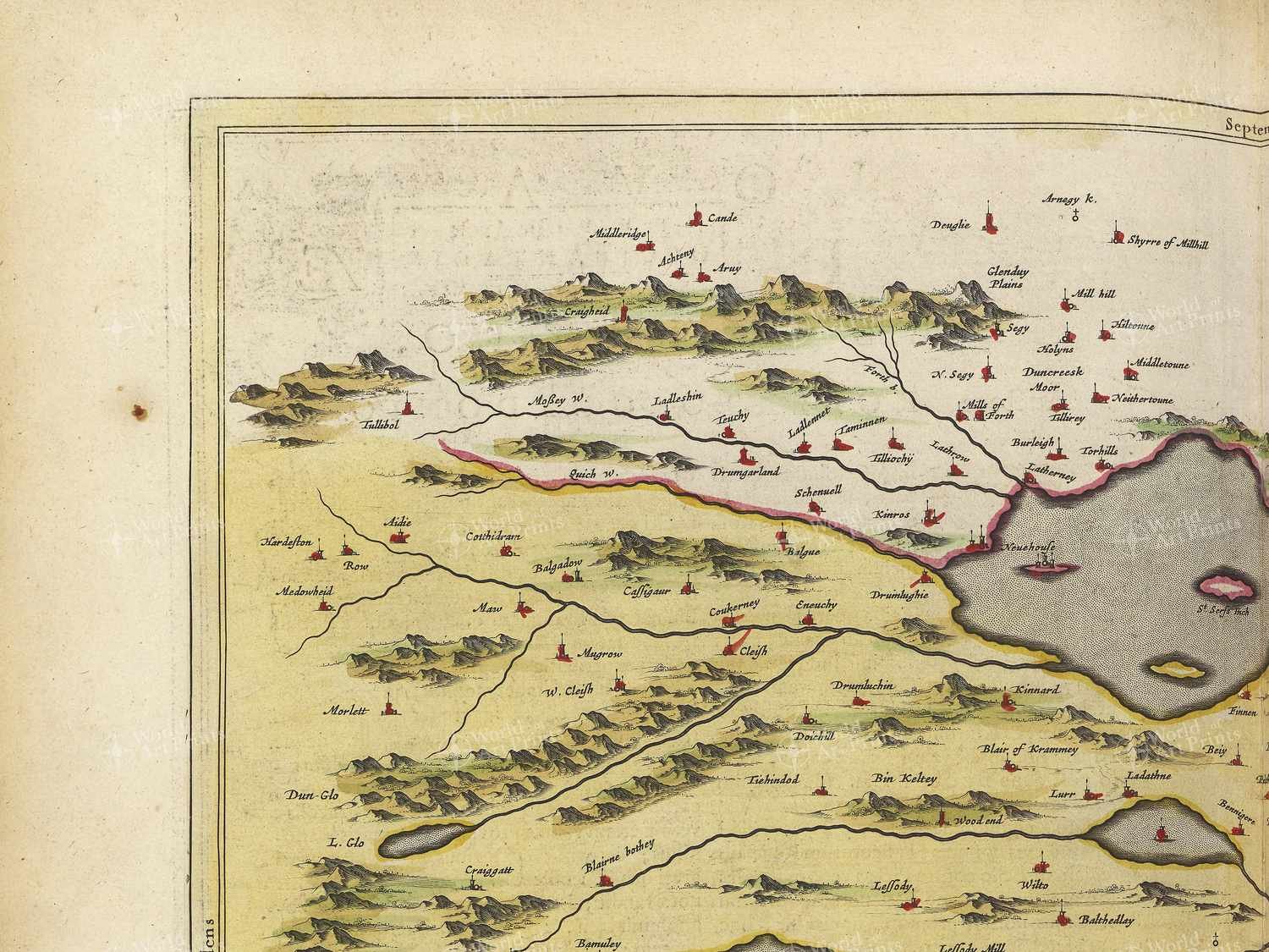 Map top left quadrant