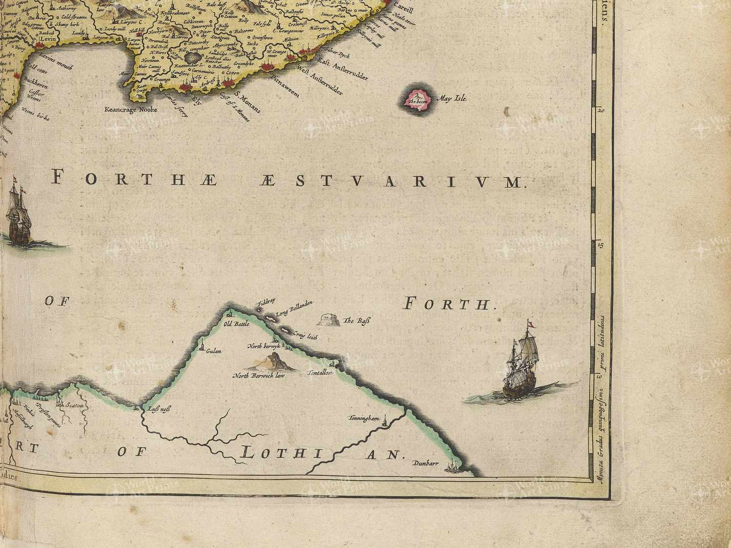 Map bottom right quadrant