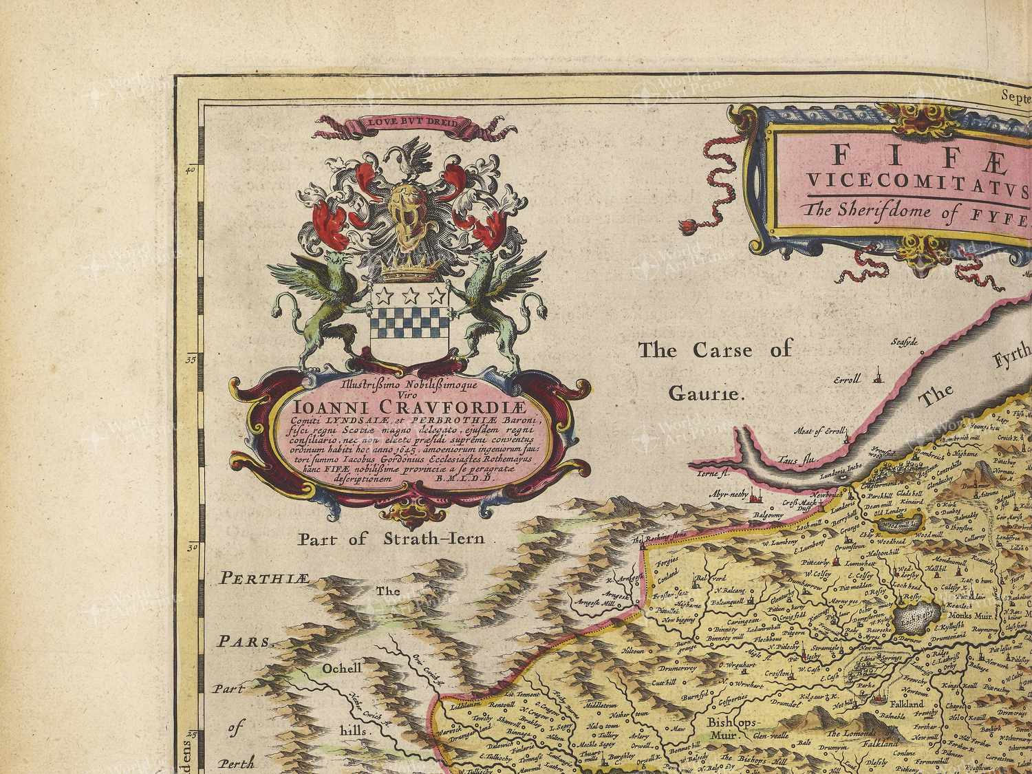 Map top left quadrant